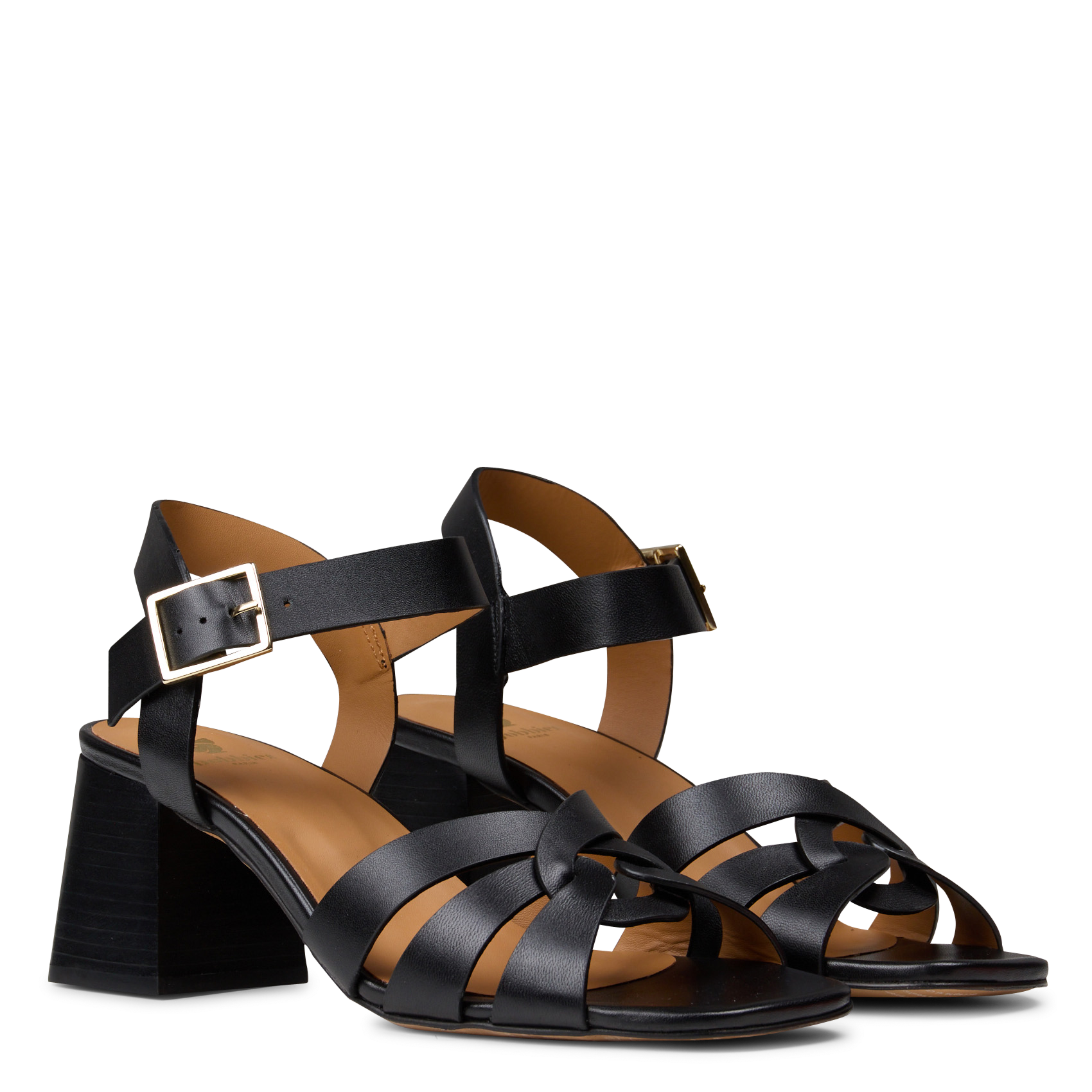Leather loafers BOBBIES Black