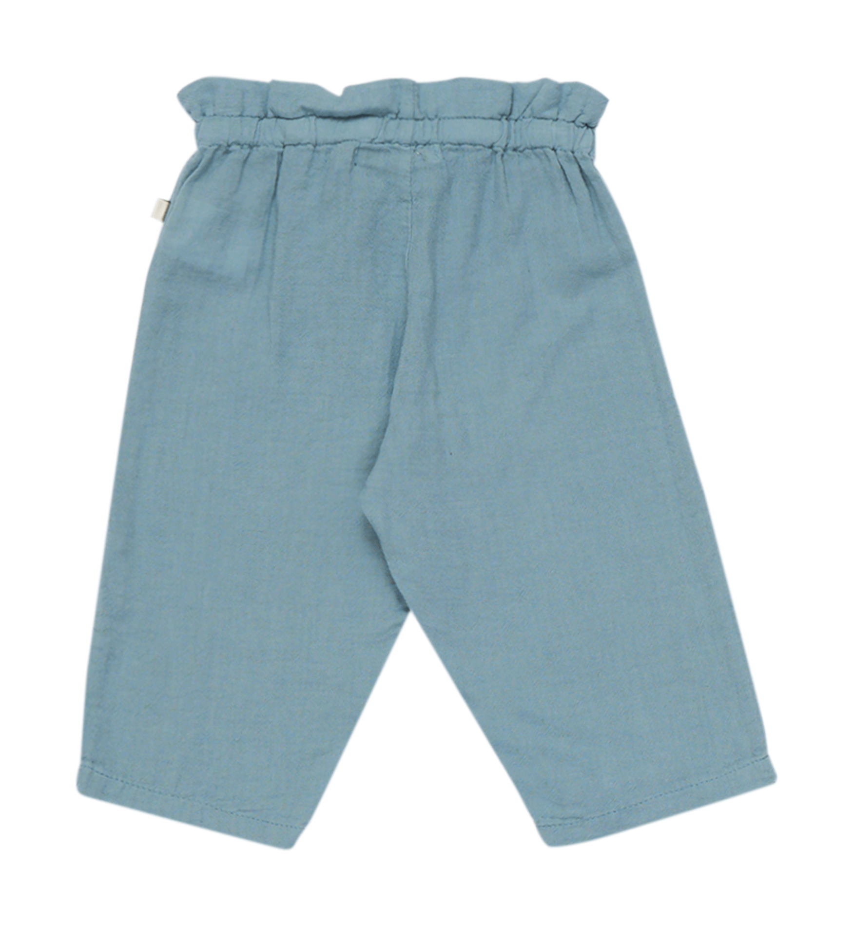 Straight-leg cotton pants Blue