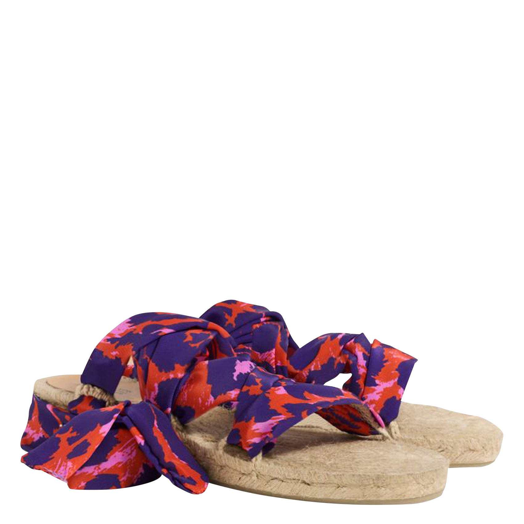 Platte, open sandalen met wikkelbandje CASTANER Violet