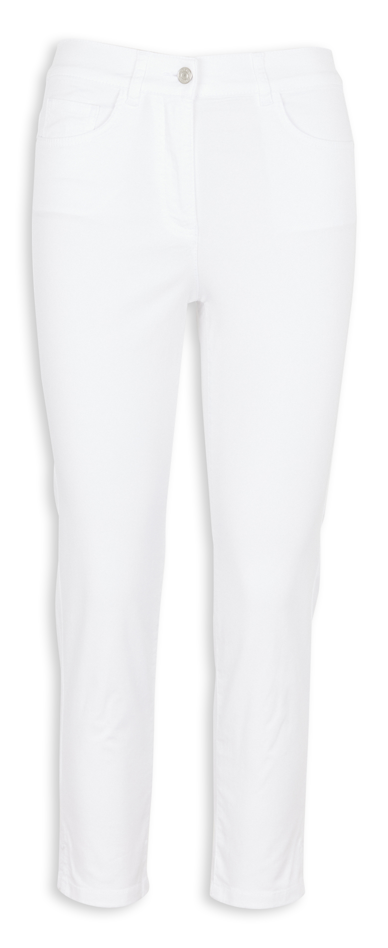 Rechte jeans met hoge taille | katoenblend CAROLL Wit