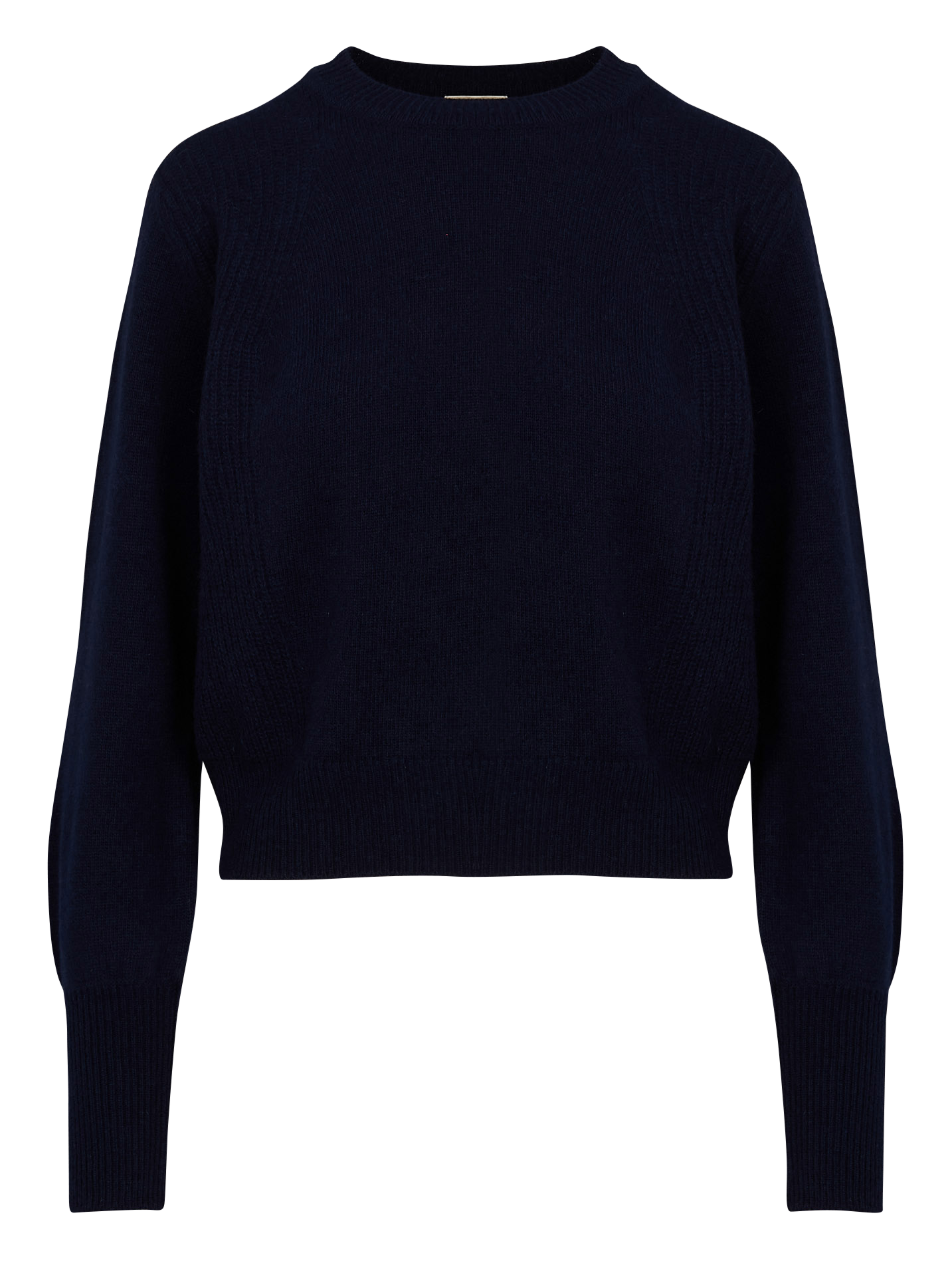 Pull col rond droit en laine SESSUN Bleu