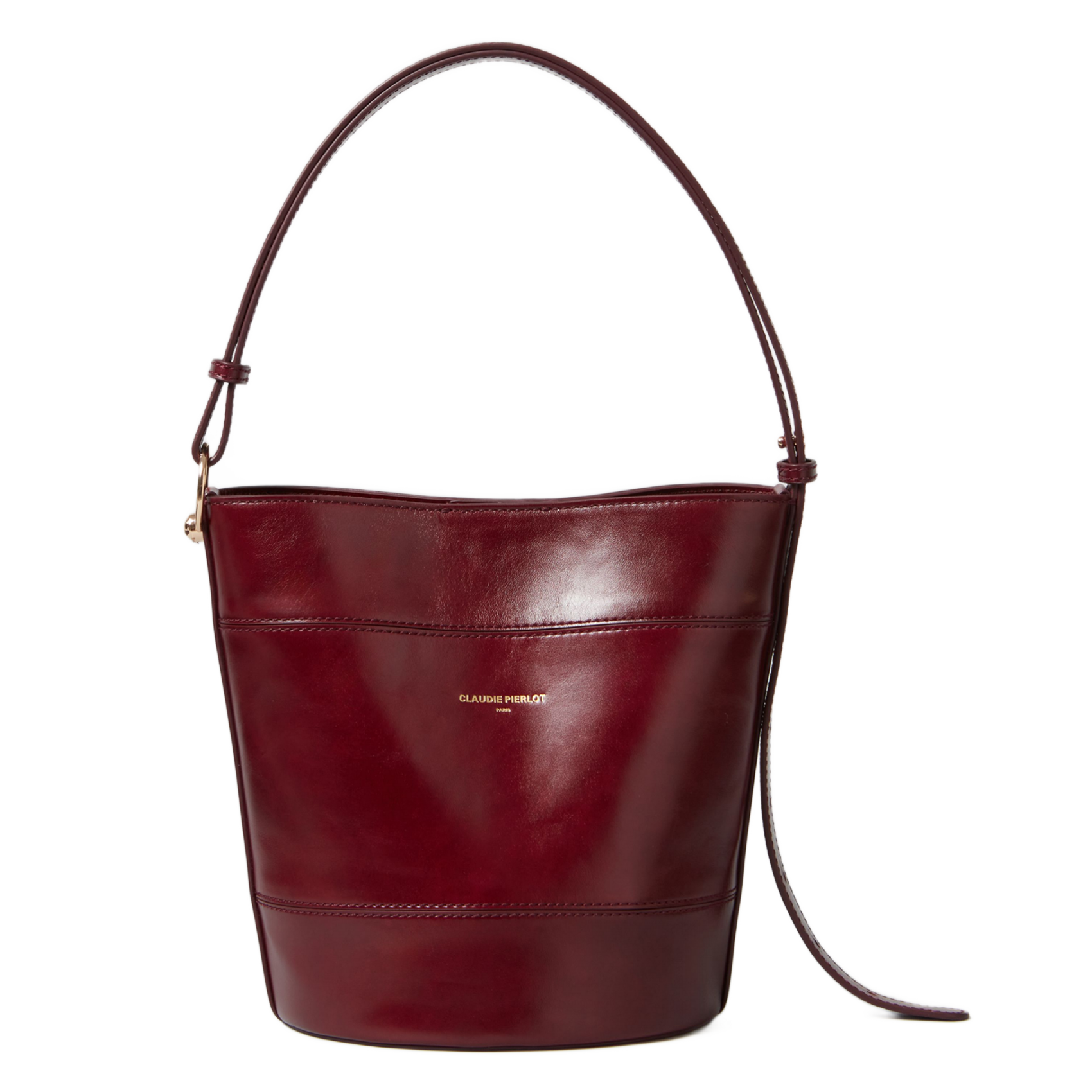 Beuteltasche aus Leder CLAUDIE PIERLOT Rot