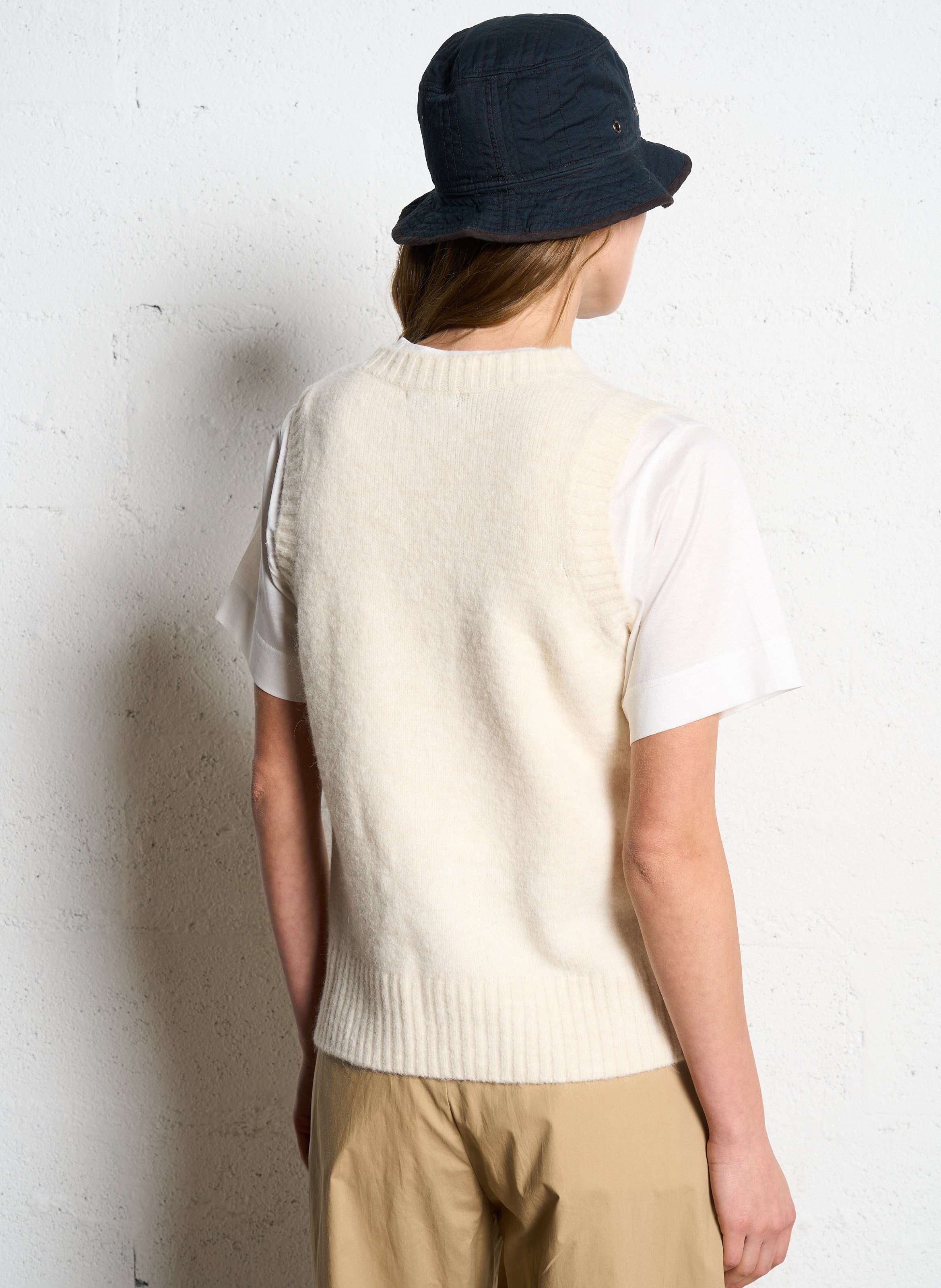 Pull col rond en maille douce SOEUR Beige