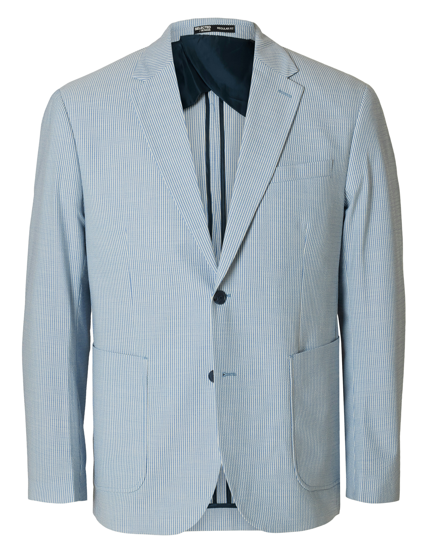 Kostuumjas van gemengde gerecyclede vezels SELECTED Blauw