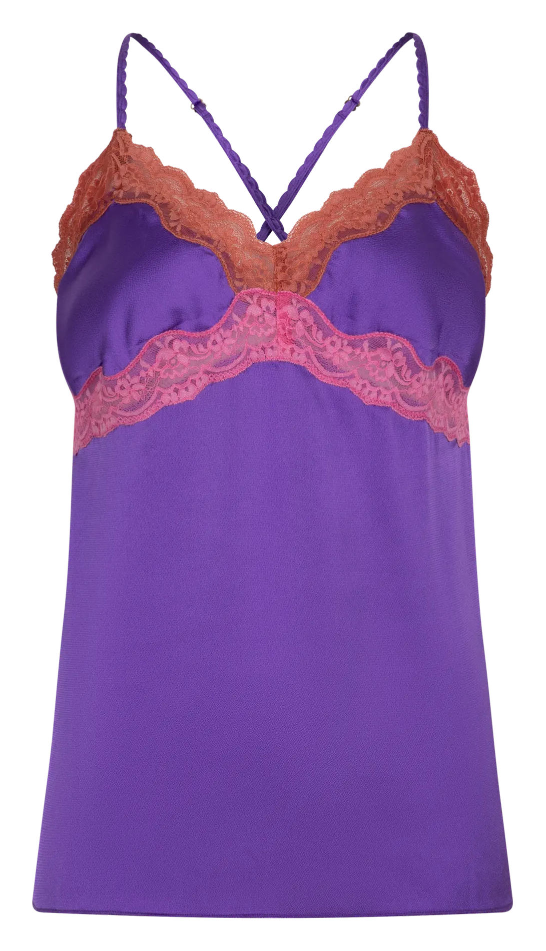 Caraco satiné Violet