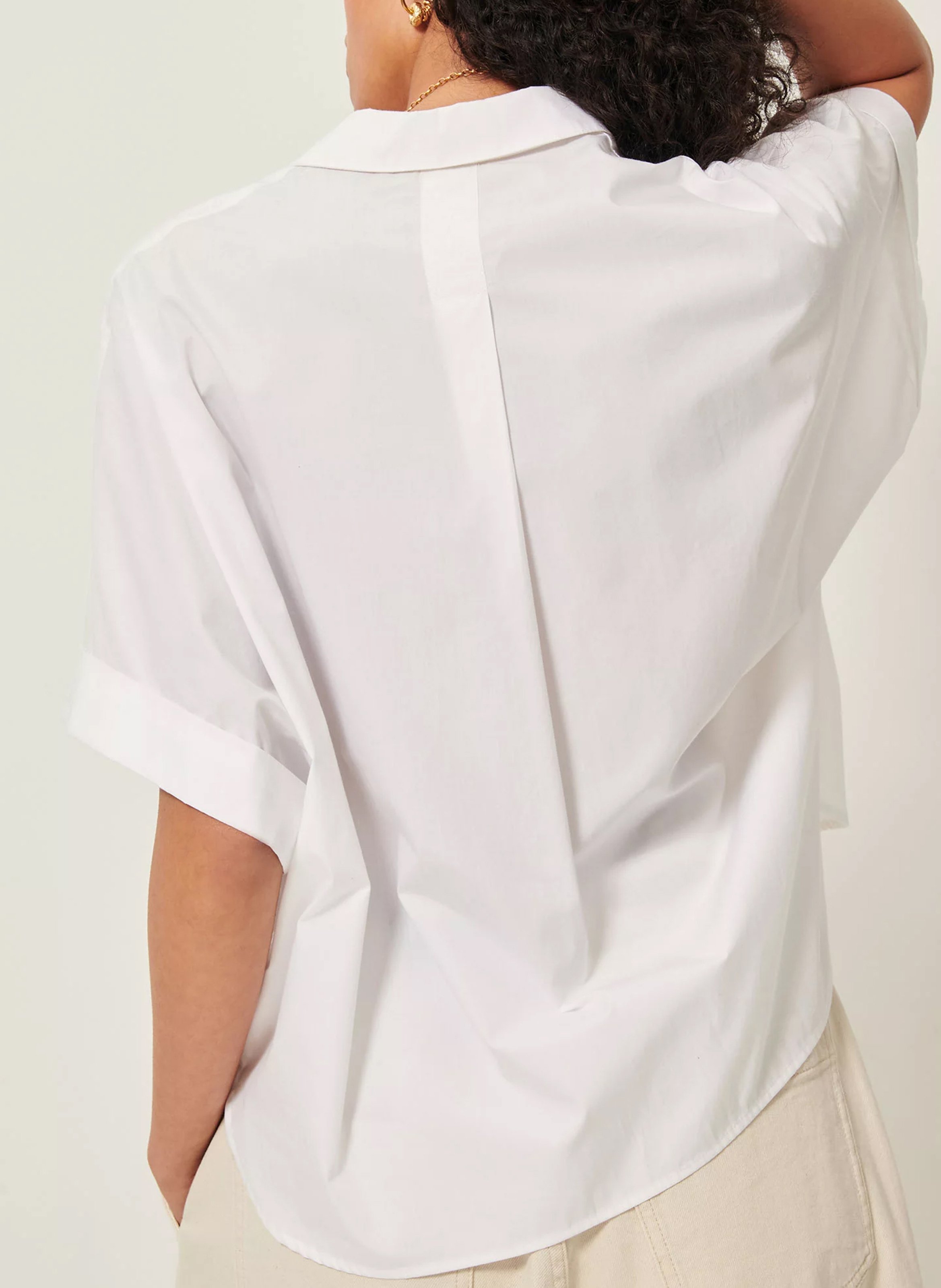 Colonel plain shirt SESSUN White