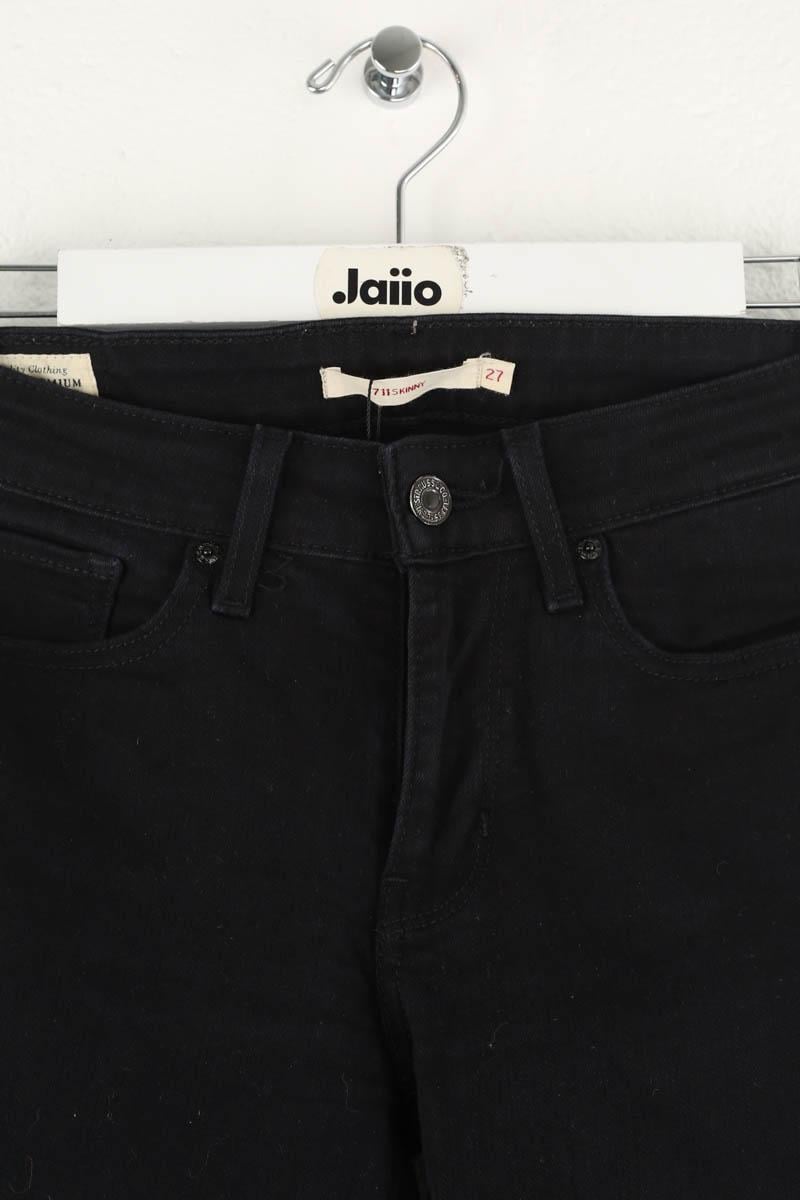 Cotton skinny jeans LEVI'S - Seconde main Black