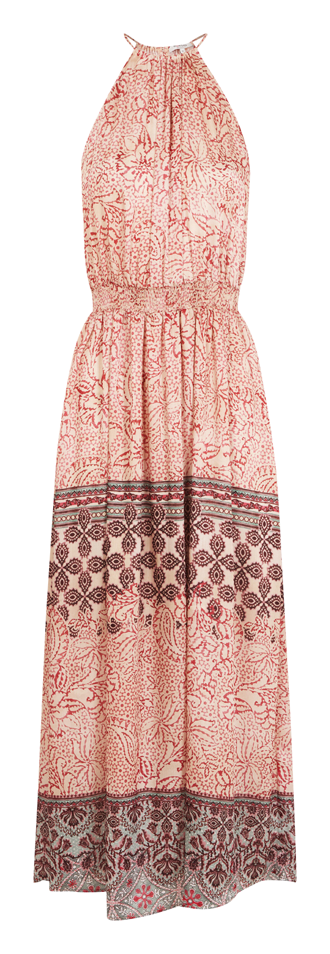 Halflange jurk met ronde hals en print MORGAN Veelkleurig