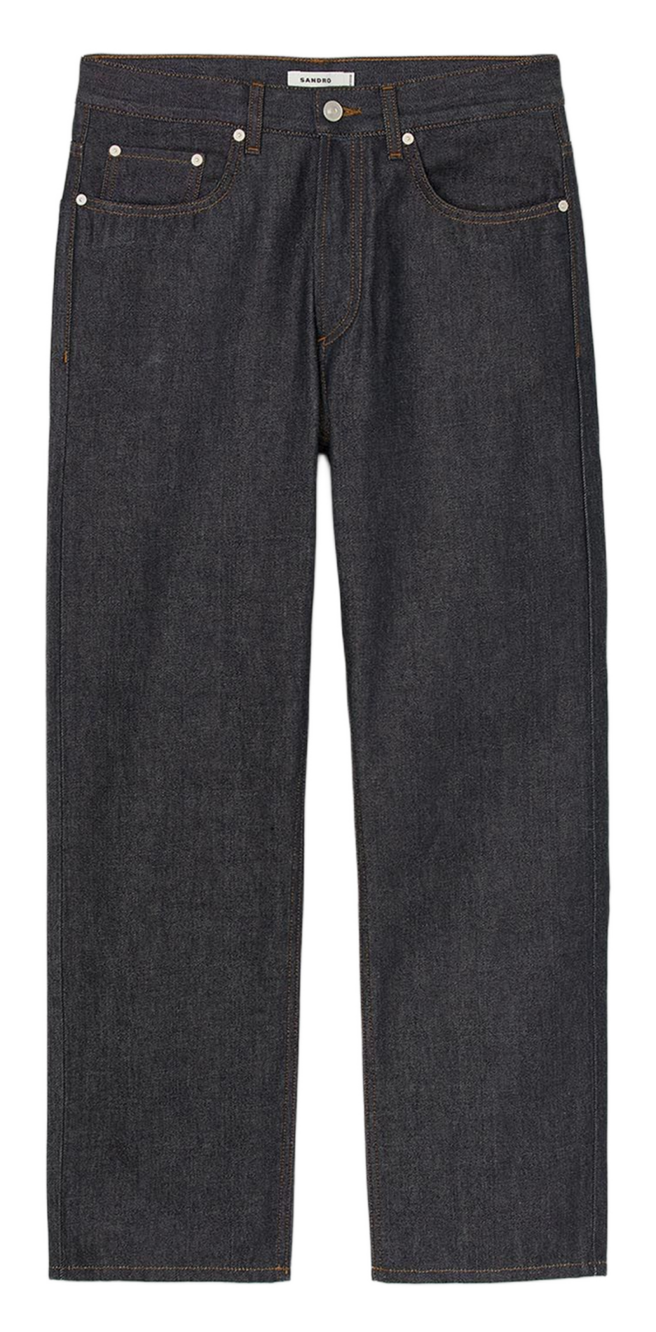 Katoenen jeans met rechte pijp SANDRO Blauw