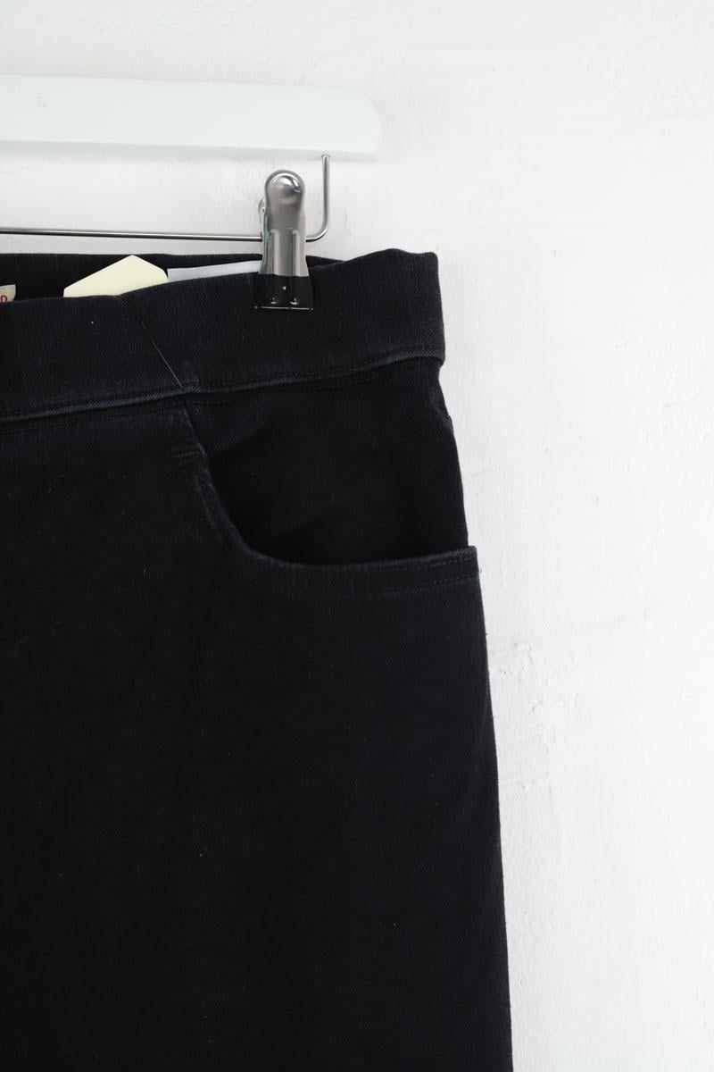 Cotton straight jeans Black