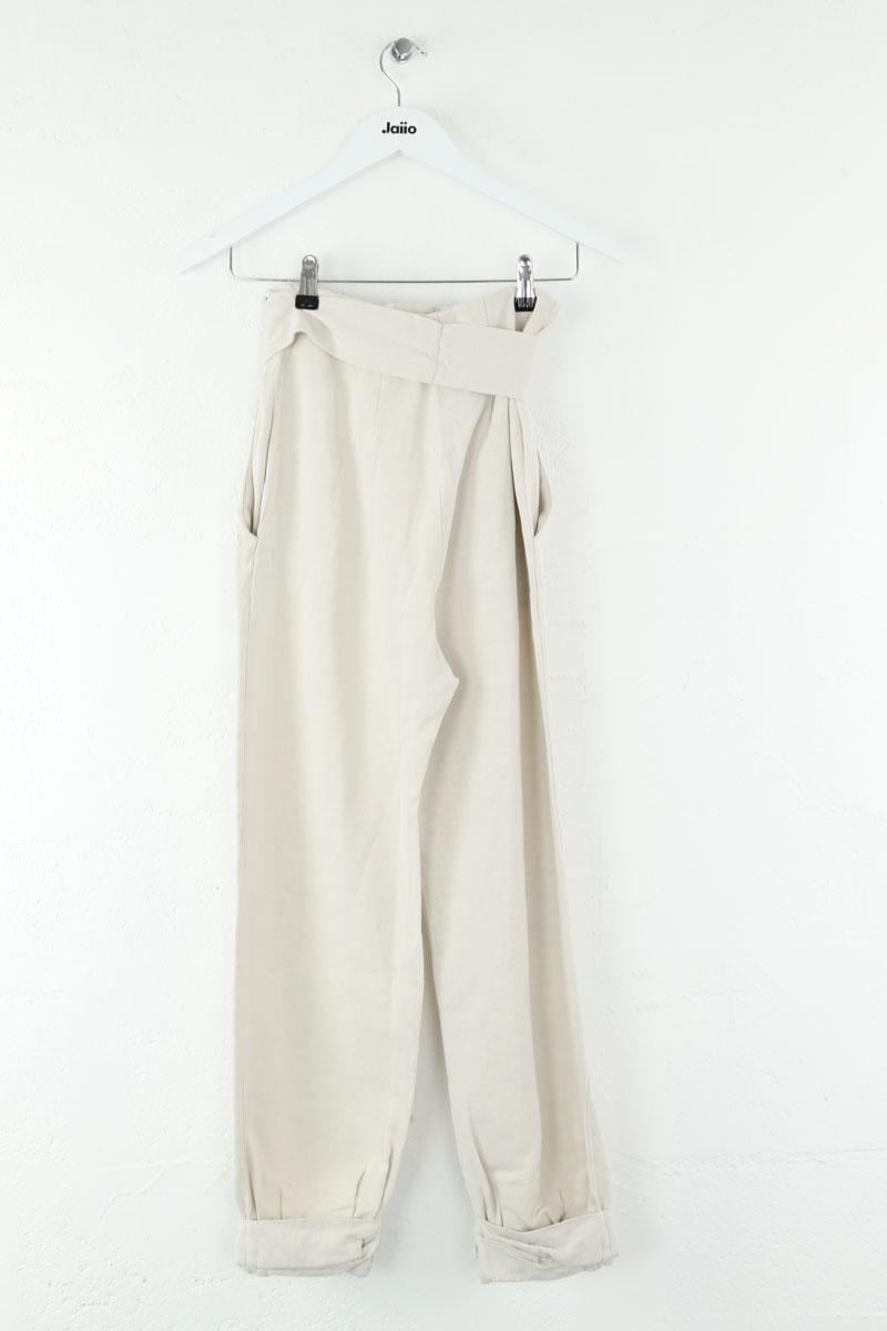 Cotton pants IRO - Seconde Main Beige