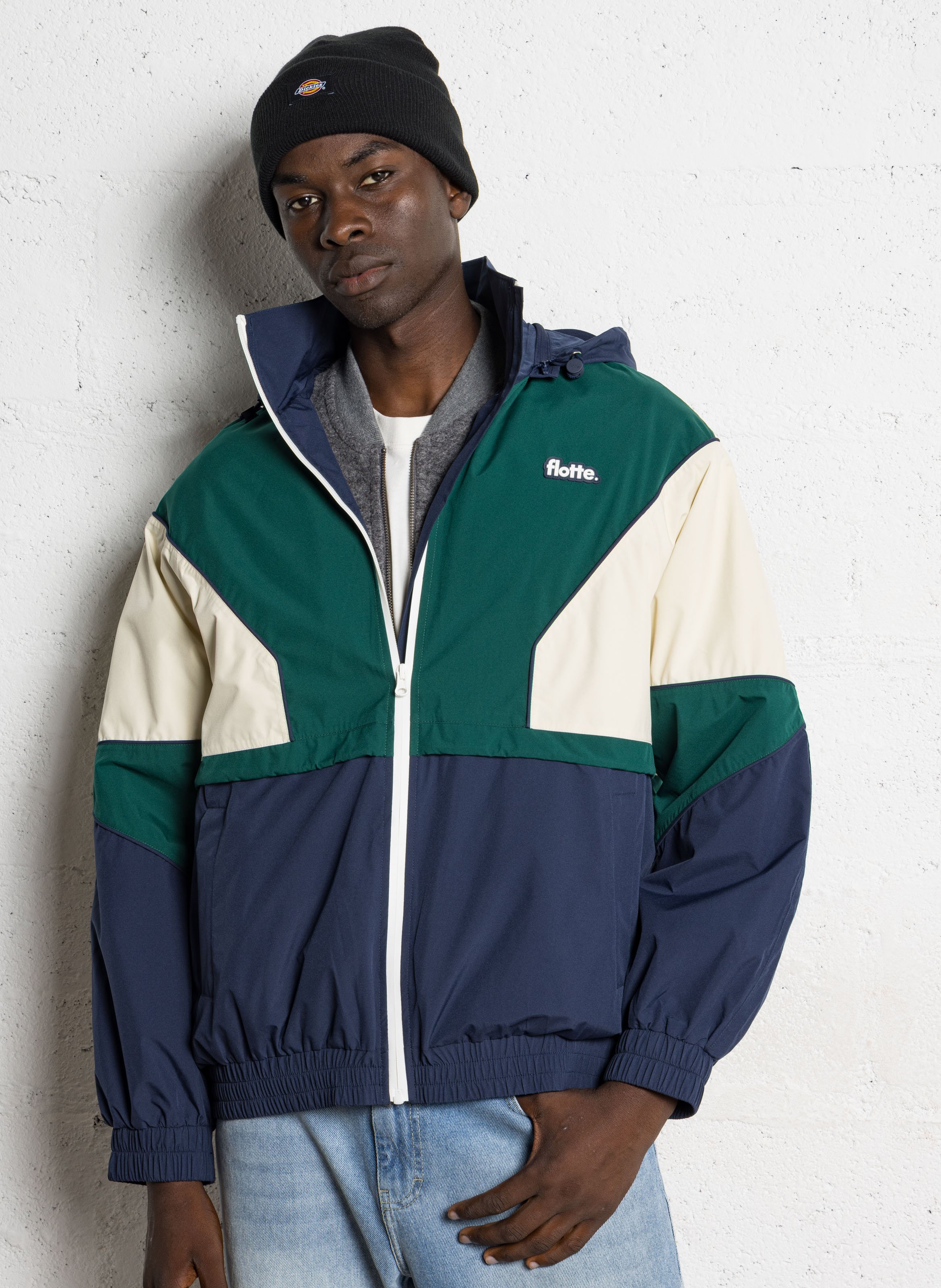 Blouson à capuche FLOTTE Blauw