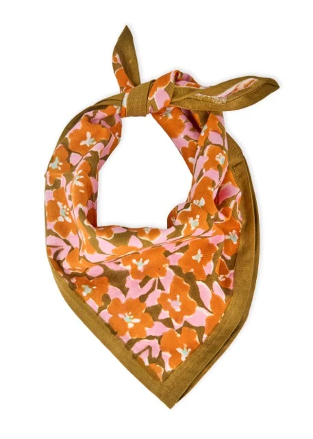 Child&#039;s cotton printed posy scarf BINDI ATELIER