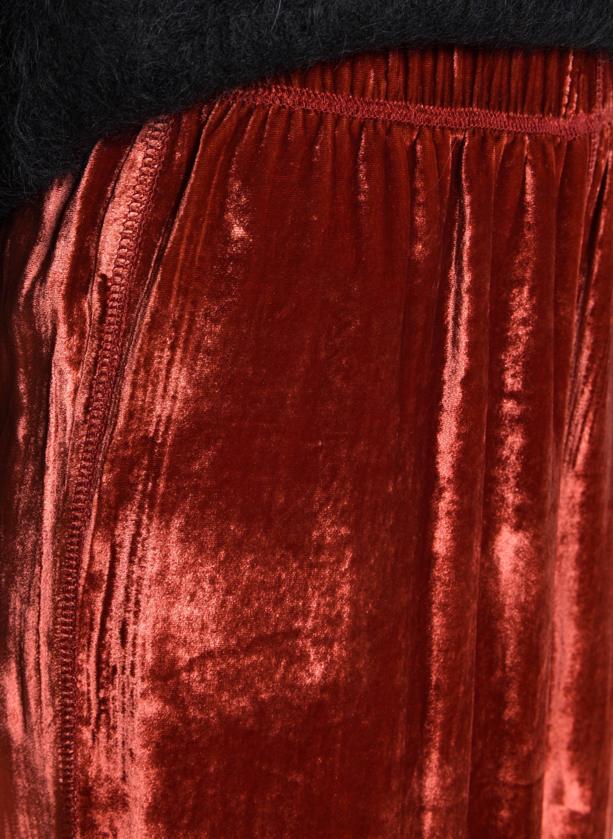 Solid velour jogging suit AMERICAN VINTAGE Red