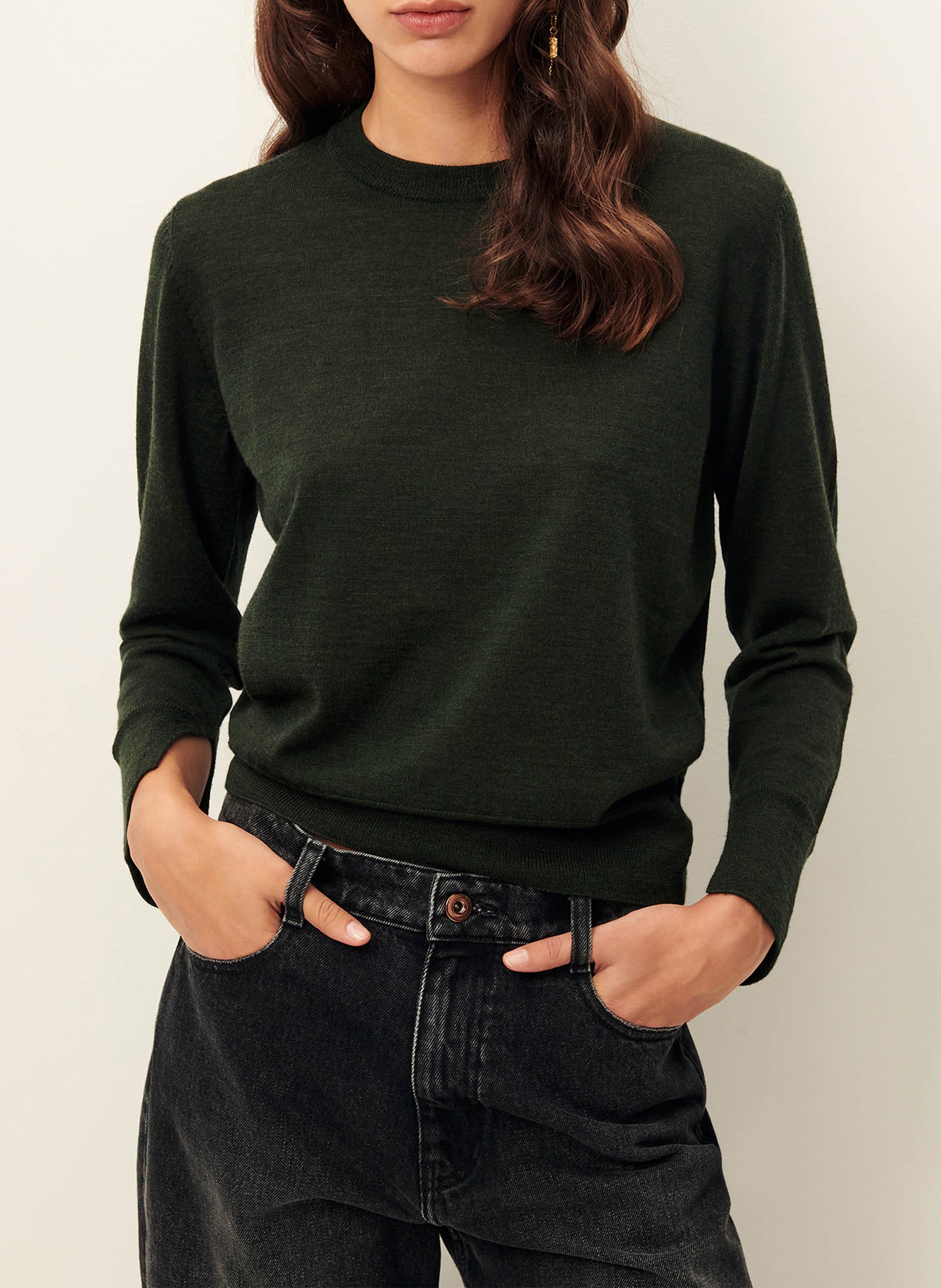 Pull col rond en laine SESSUN