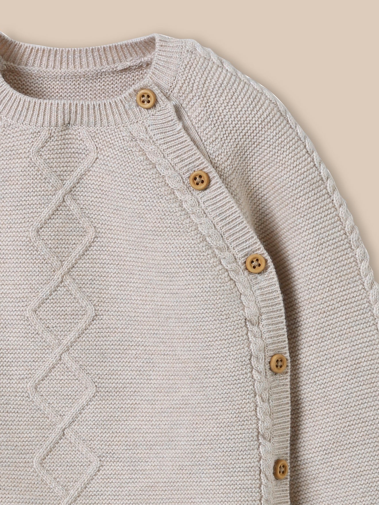 Newborn set - organic cotton and wool CYRILLUS Beige