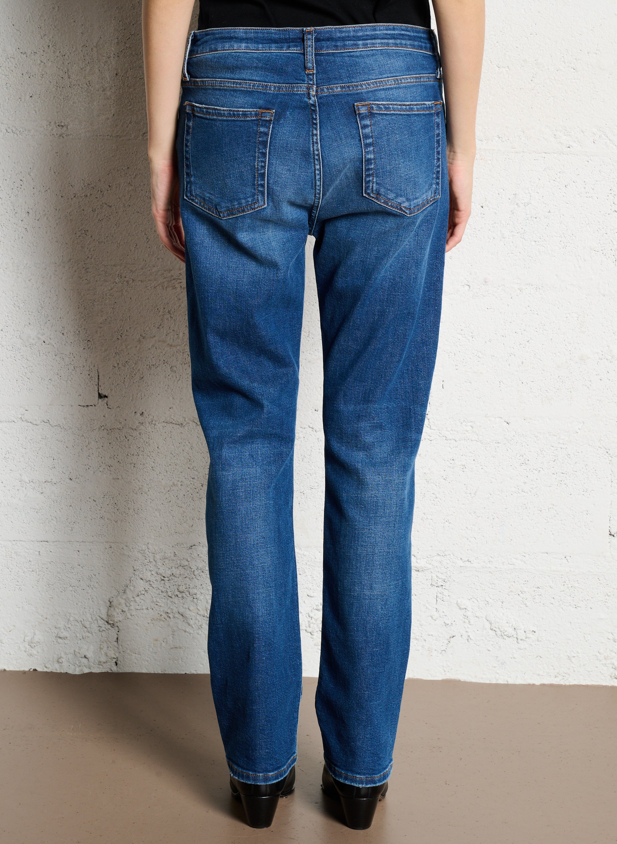 Gerade geschnittene Jeans aus Baumwoll-Mix ACQUAVERDE Blau