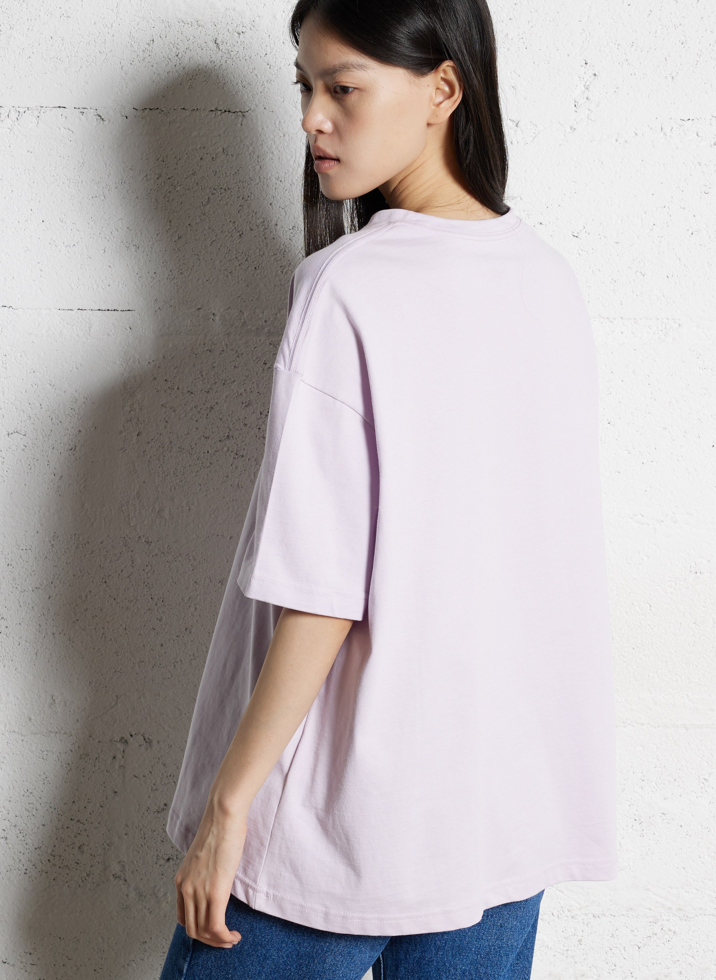 Tee-shirt col rond en coton BILLABONG Violet