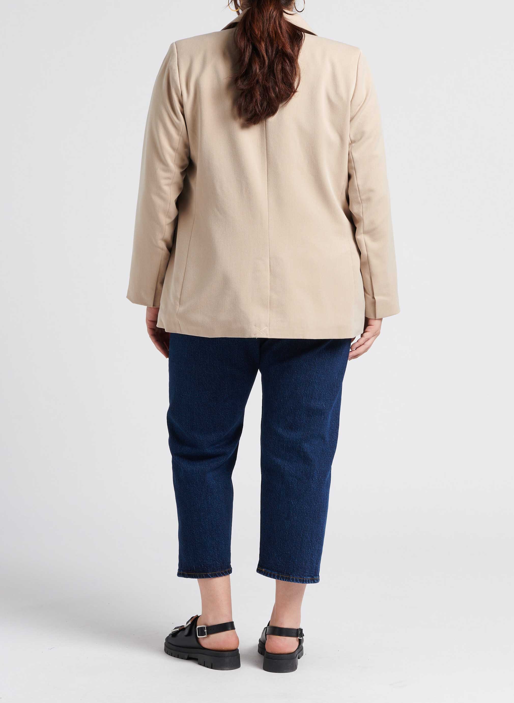 Blazer met overslag VERO MODA CURVE Groen