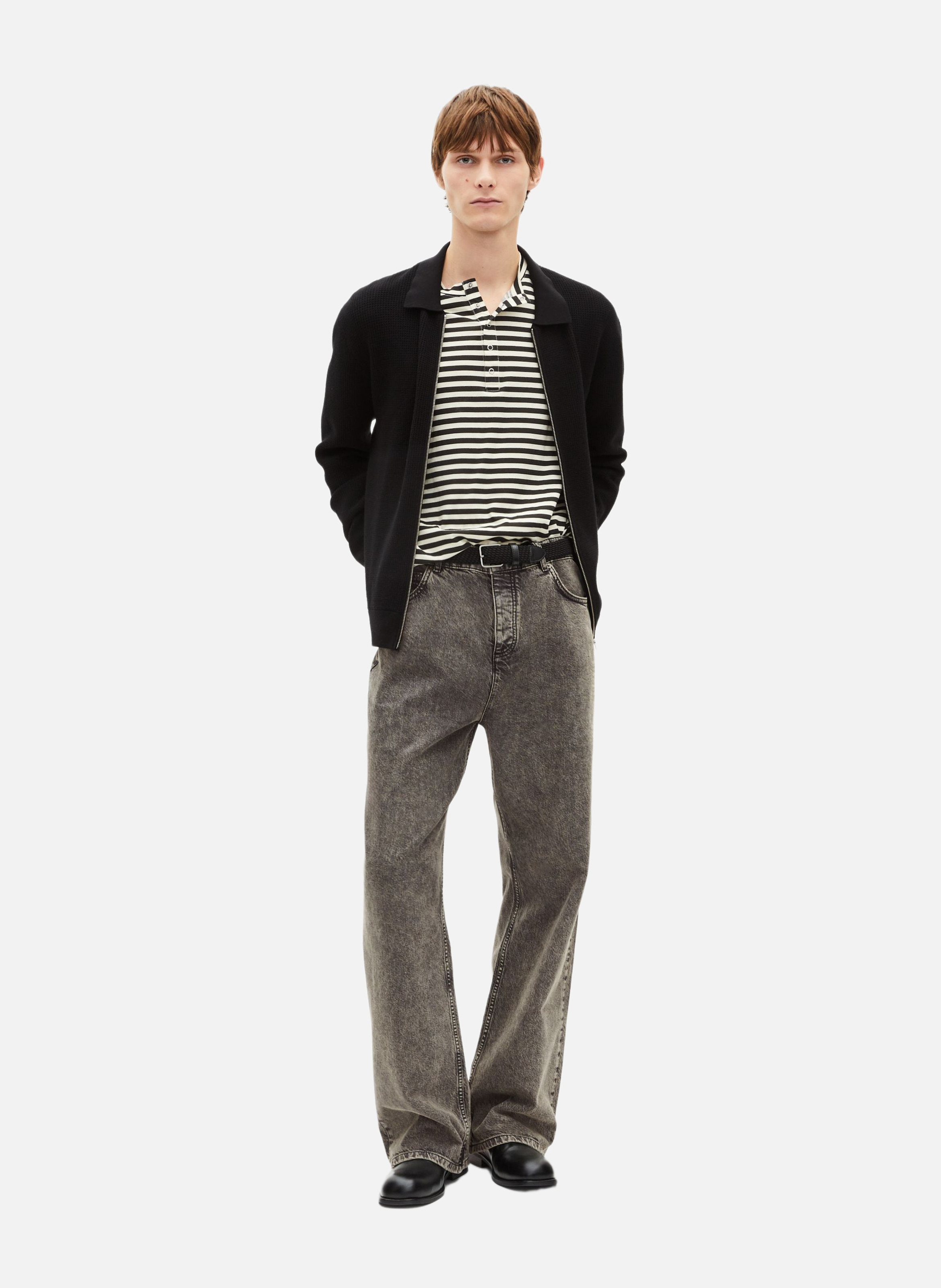 Honeycomb knit cardigan THE KOOPLES Black