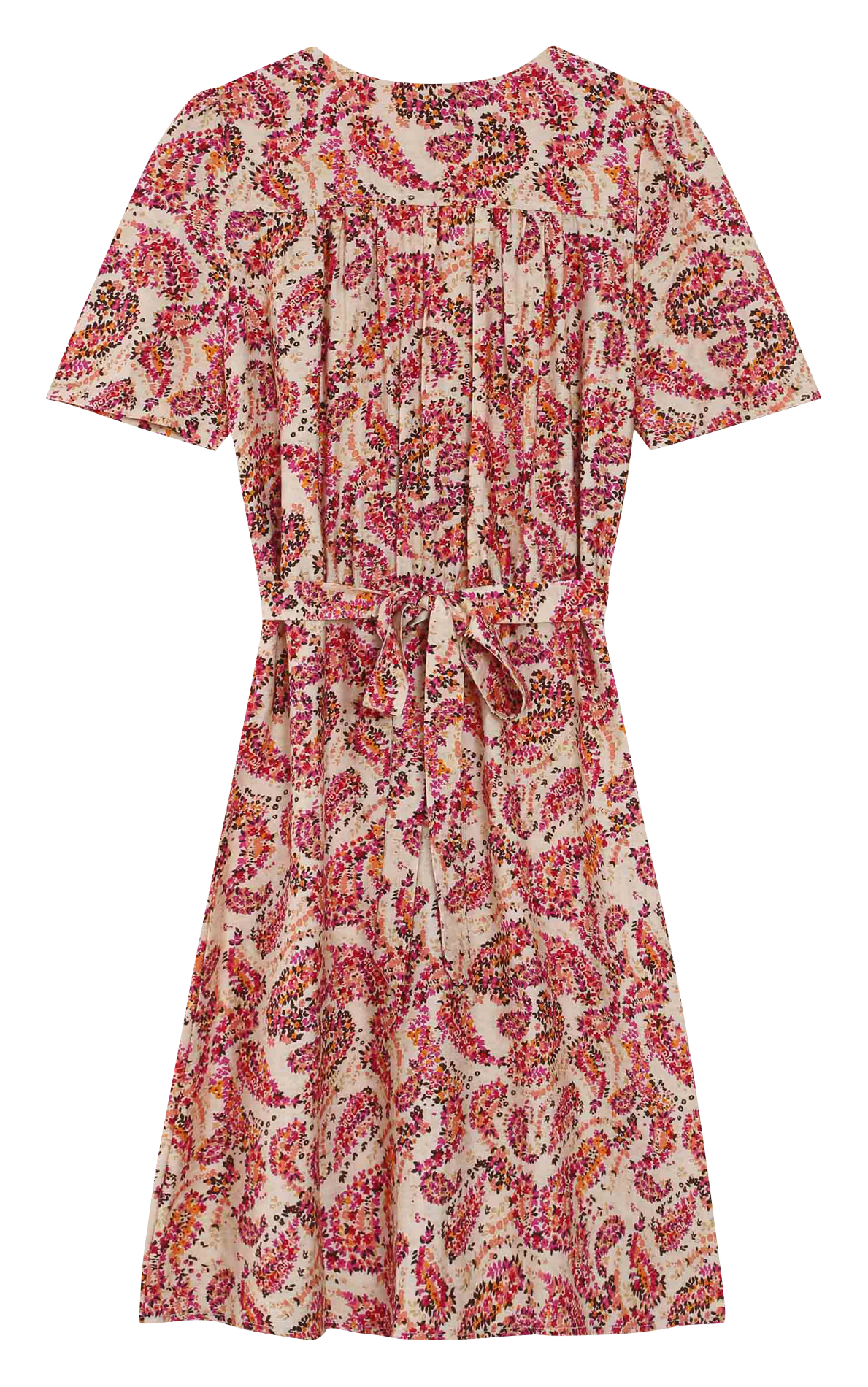 Robe courte droite imprimée GRACE ET MILA Orange