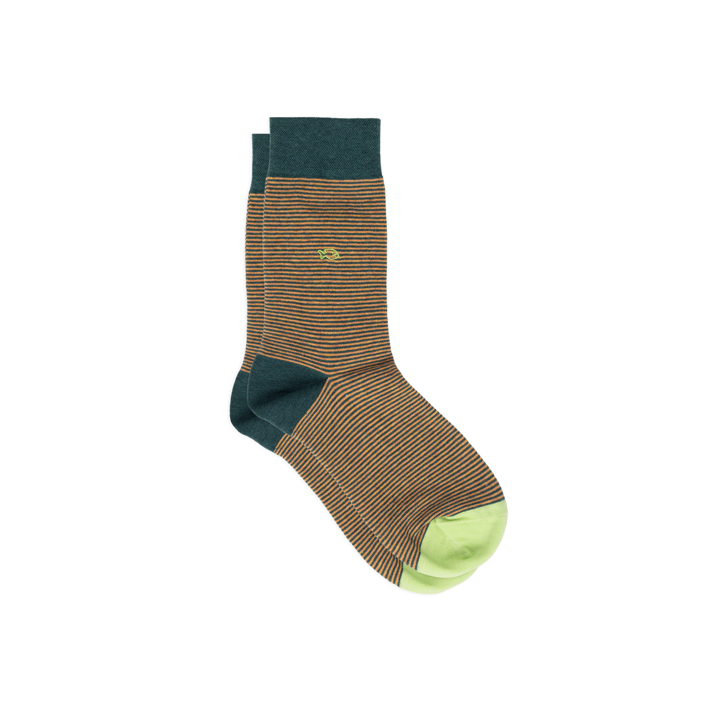 Combed cotton striped socks BILLYBELT Orange