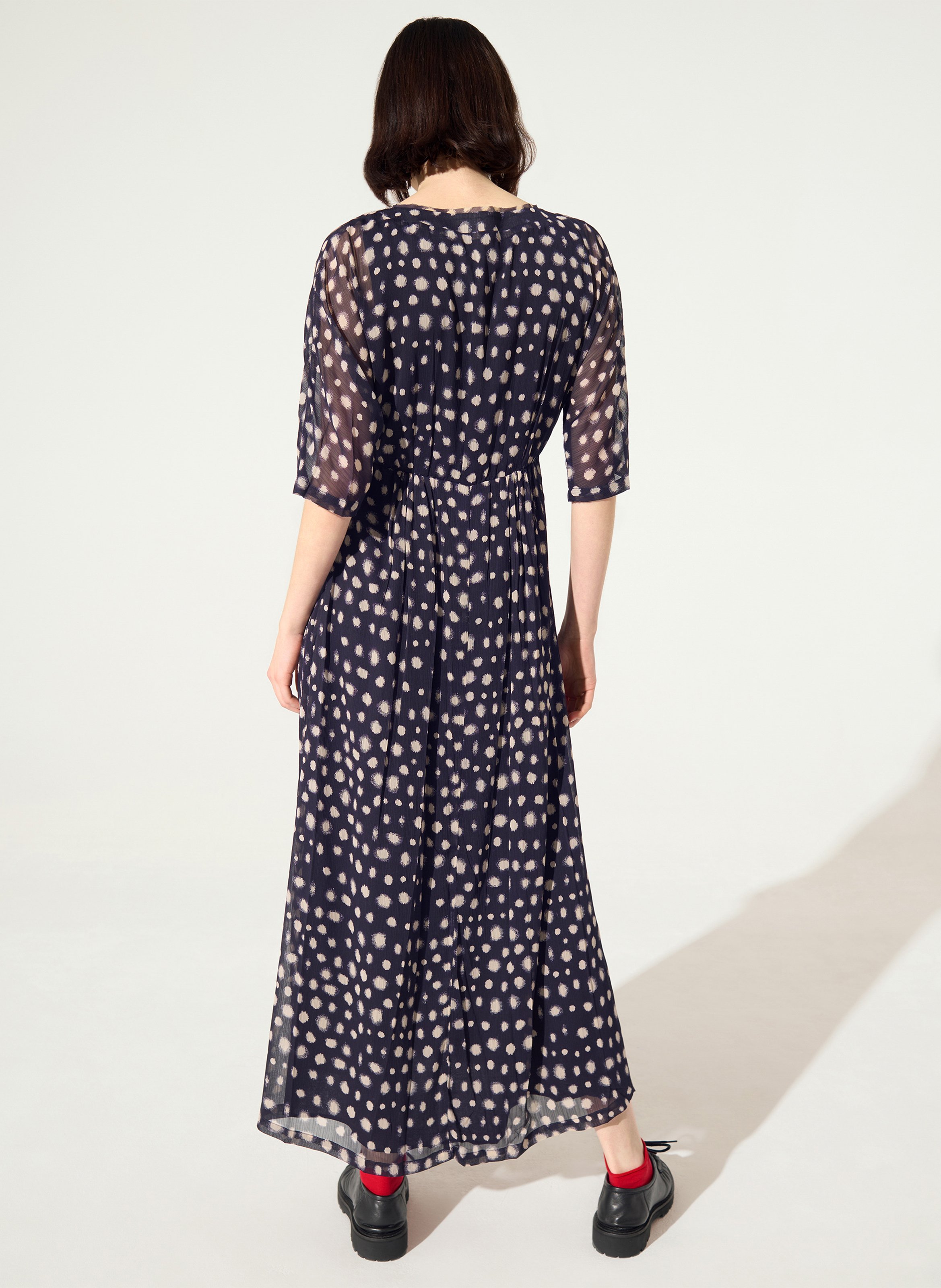 Robe longue col V  COTELAC Violet