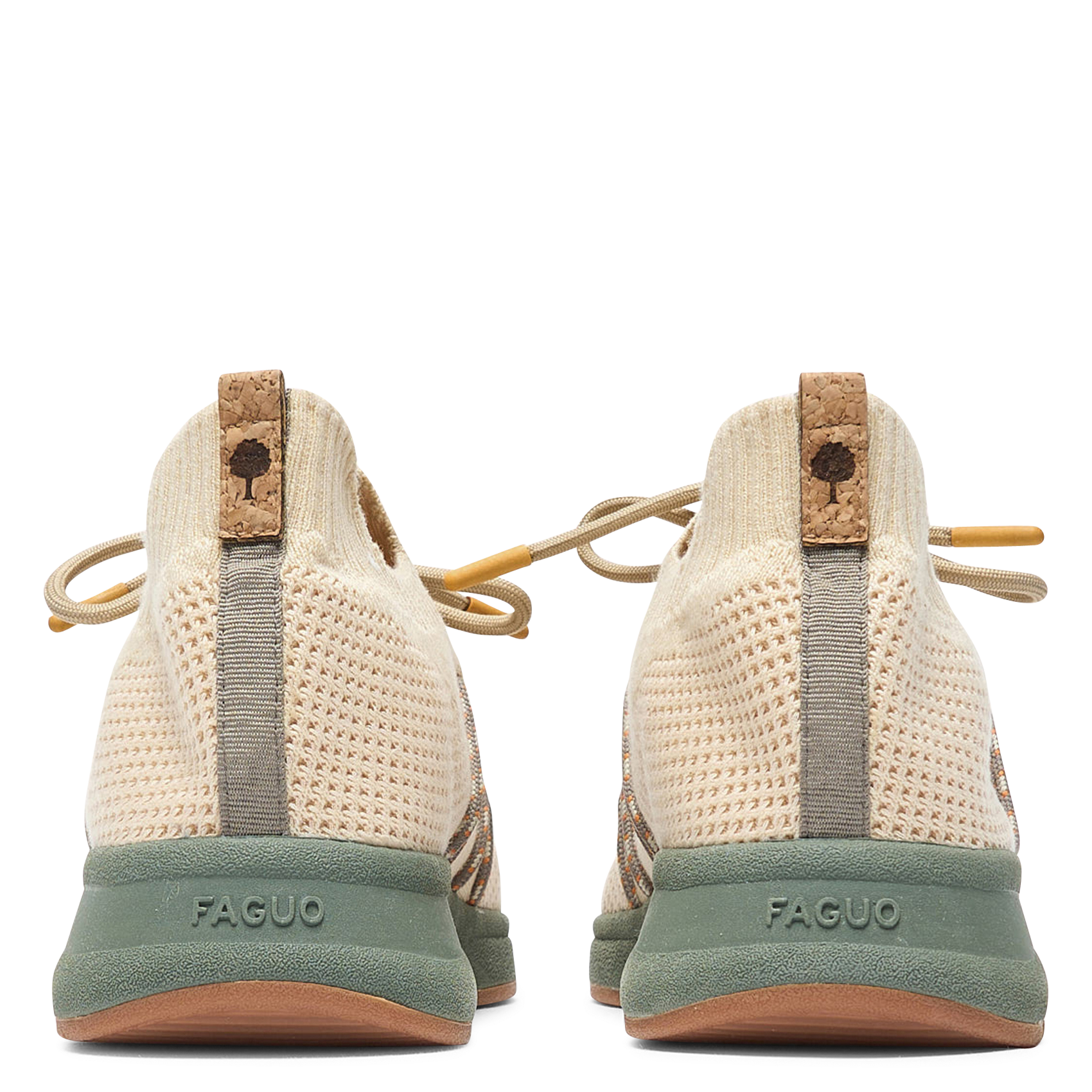 Baskets basses tricotées FAGUO Blanc