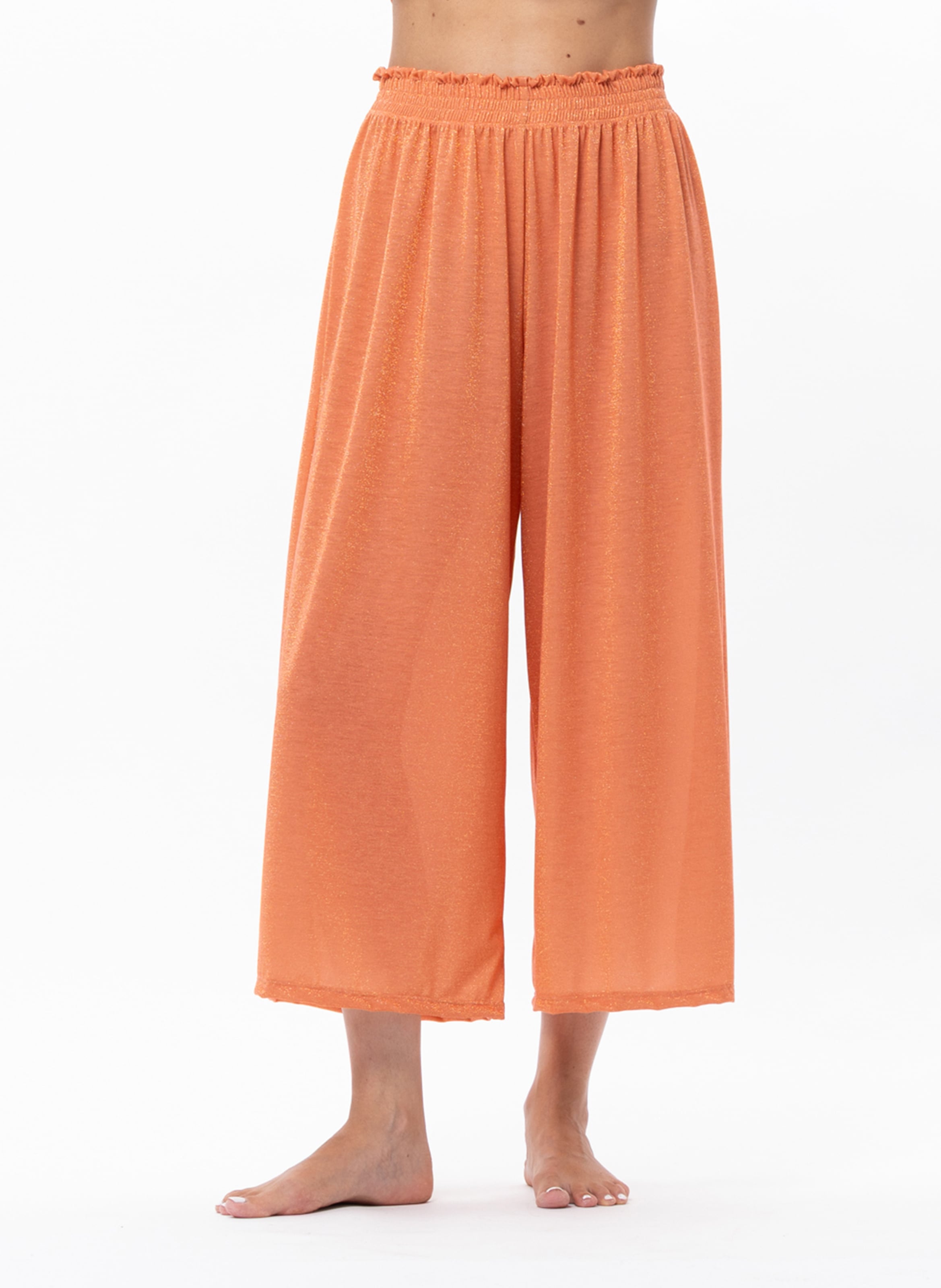 Pantalon en maille lurex LE CHAT Orange