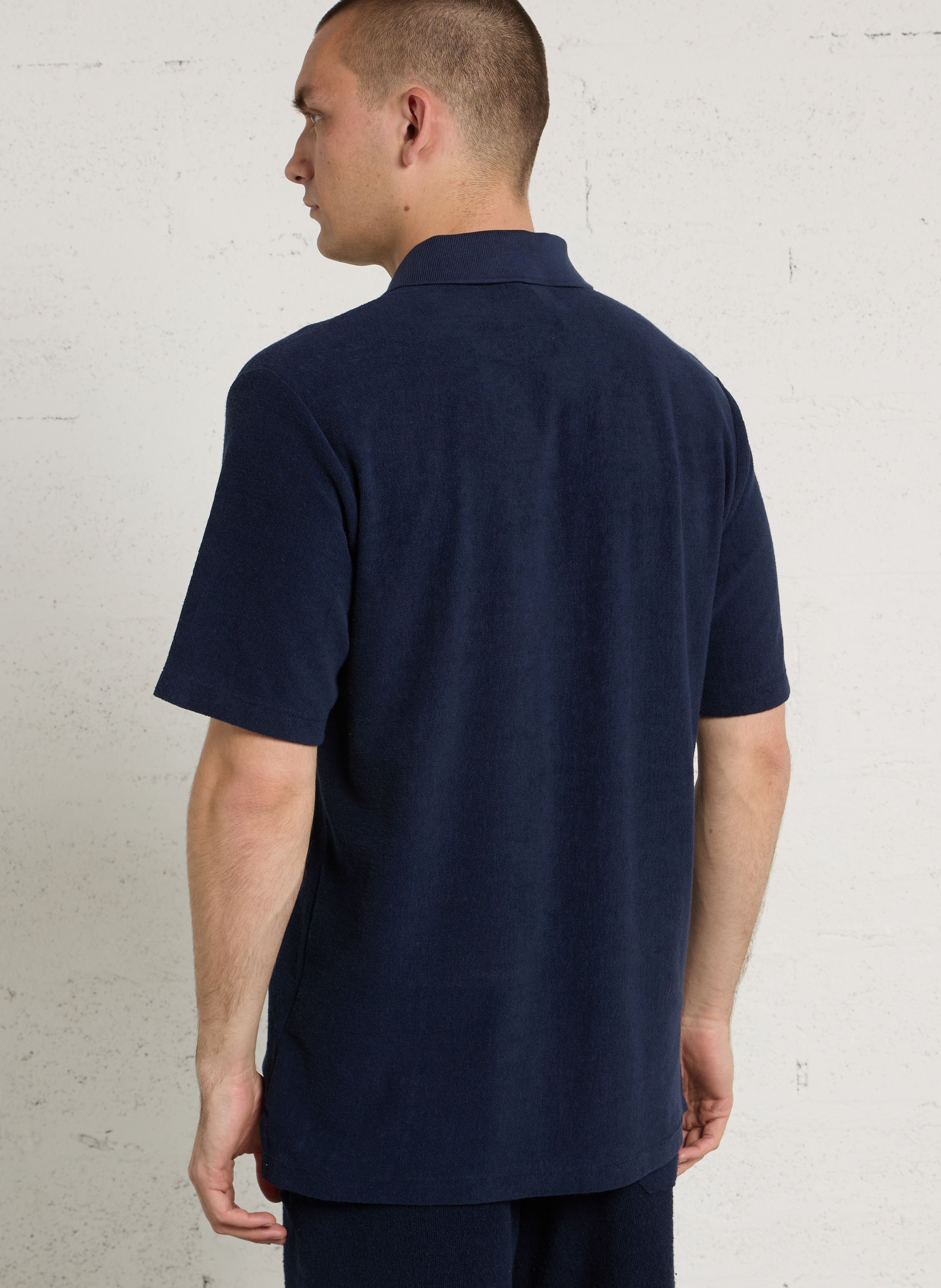 Oversized cotton polo shirt ARMOR LUX Blue