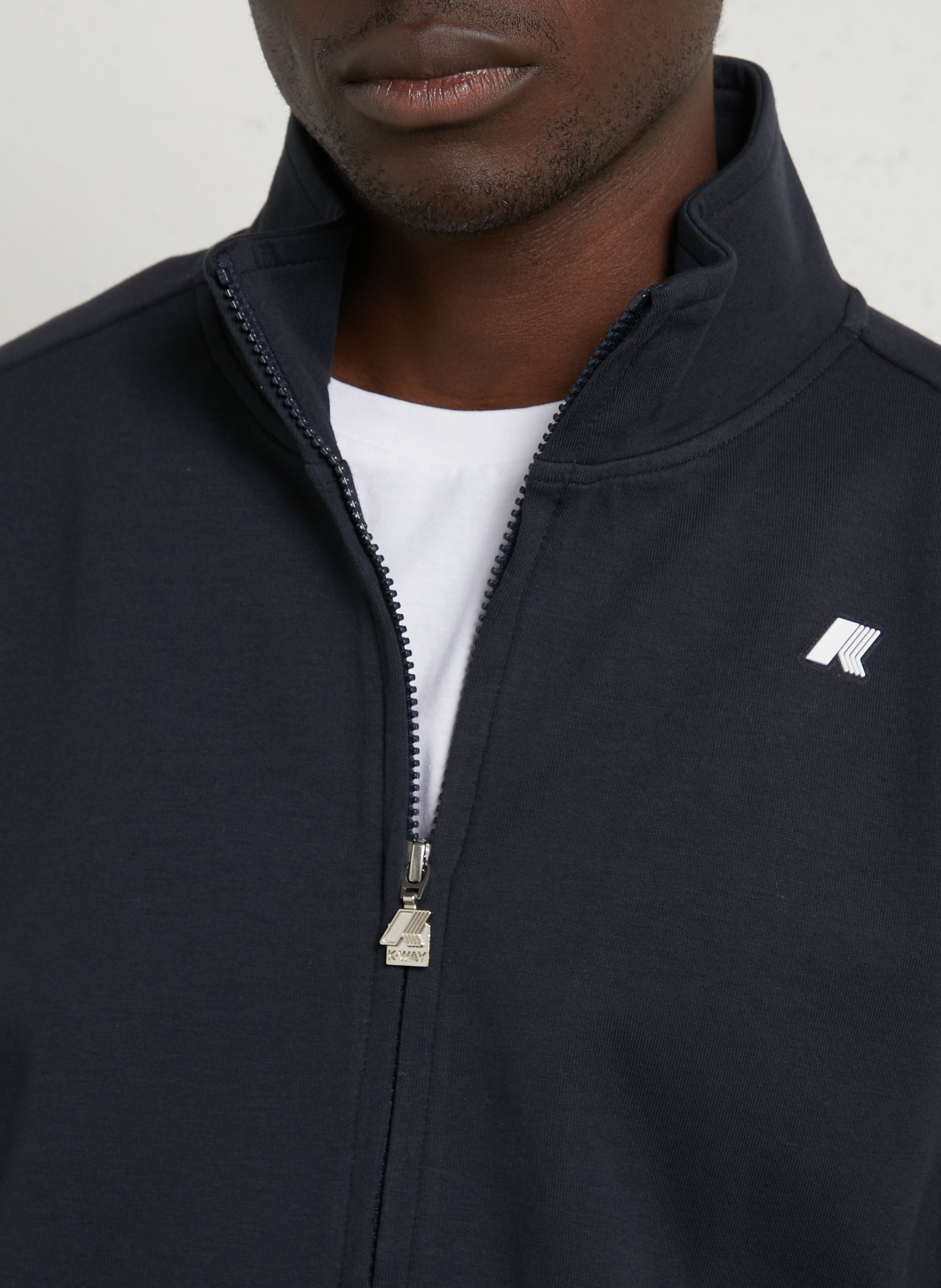 Cotton high-neck sweatshirt K-WAY Blue