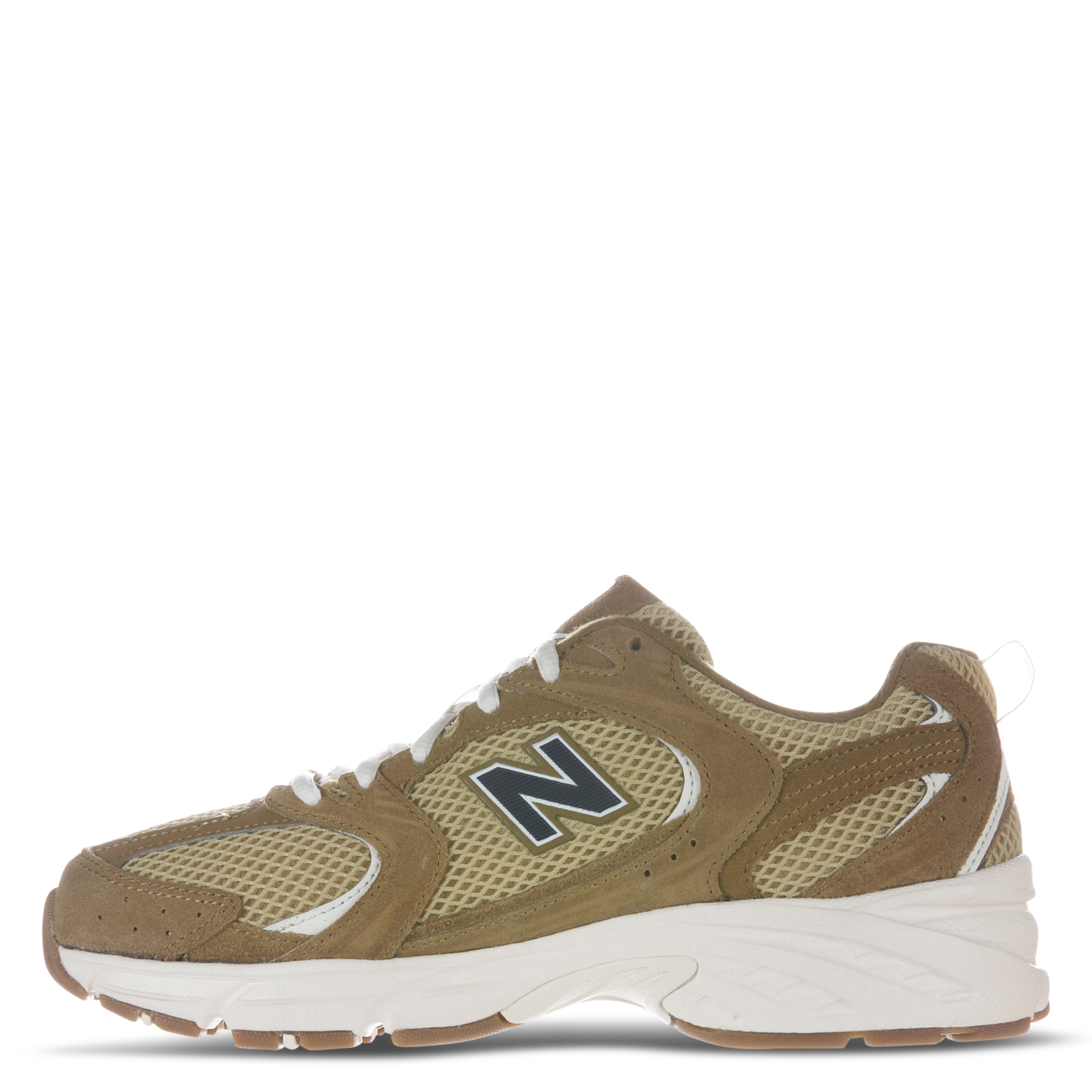 Baskets basses en cuir mélangé NEW BALANCE Beige
