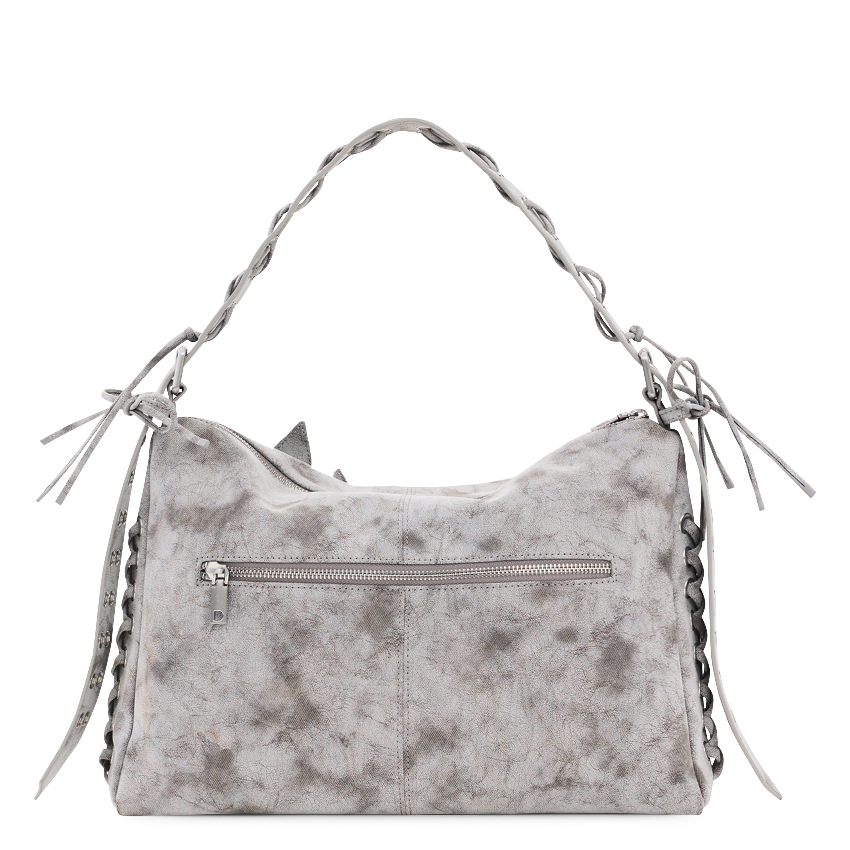 Sac bandoulière zippé à fleurs DESIGUAL Noir