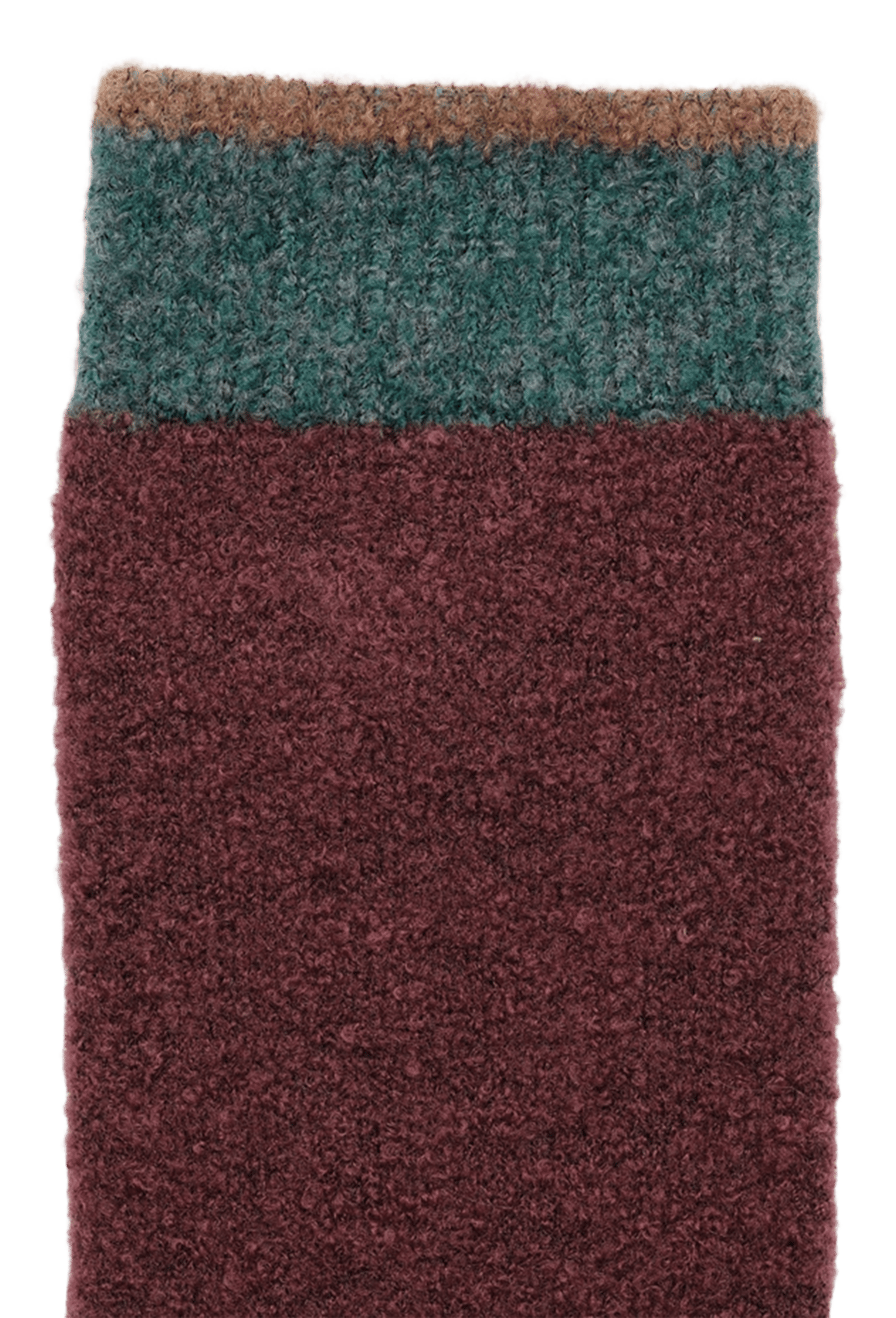 Chaussettes hautes rayées en laine mélangée BONNE MAISON Rouge
