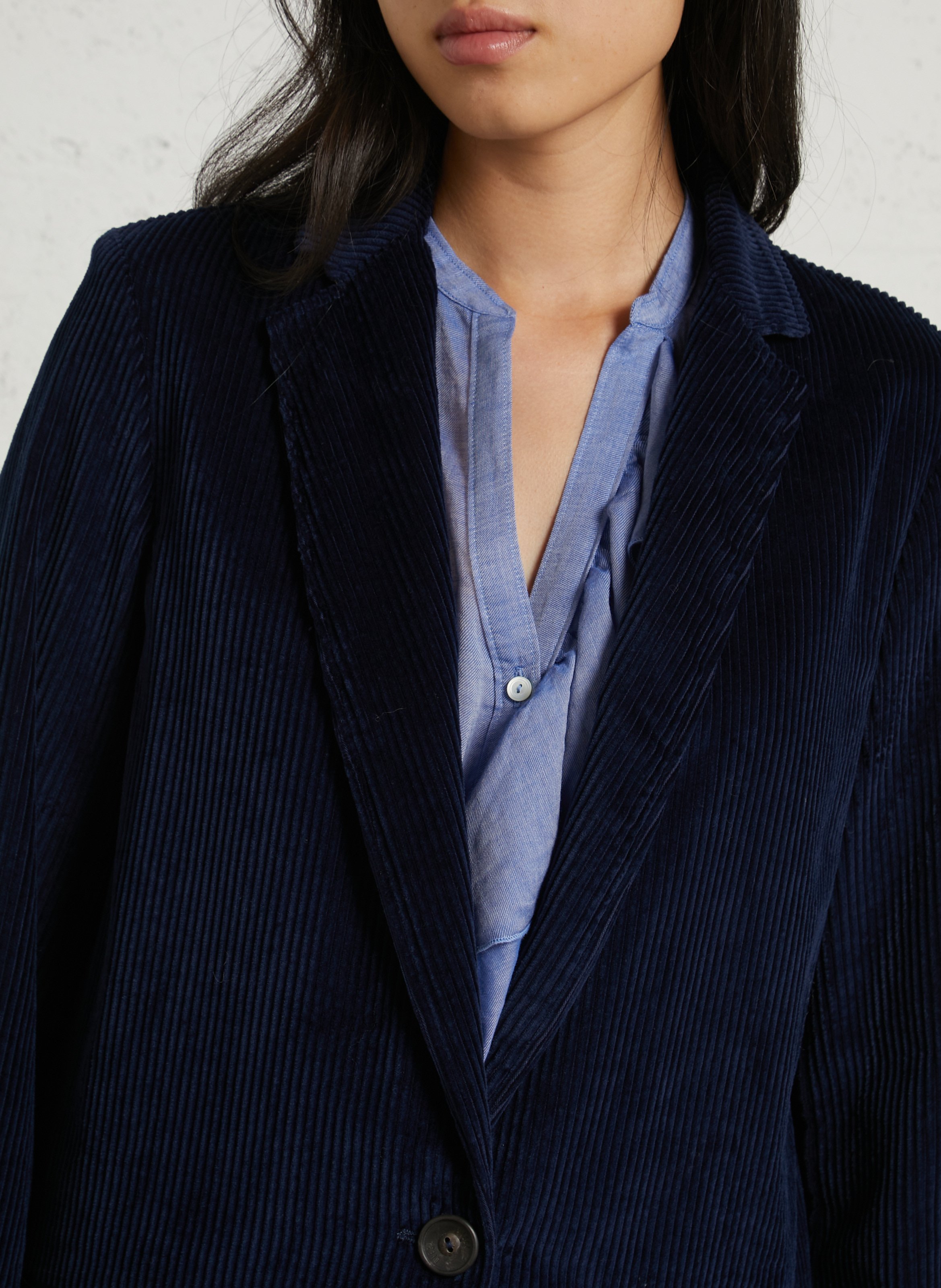 Taillierte Baumwolljacke DIEGA Blau
