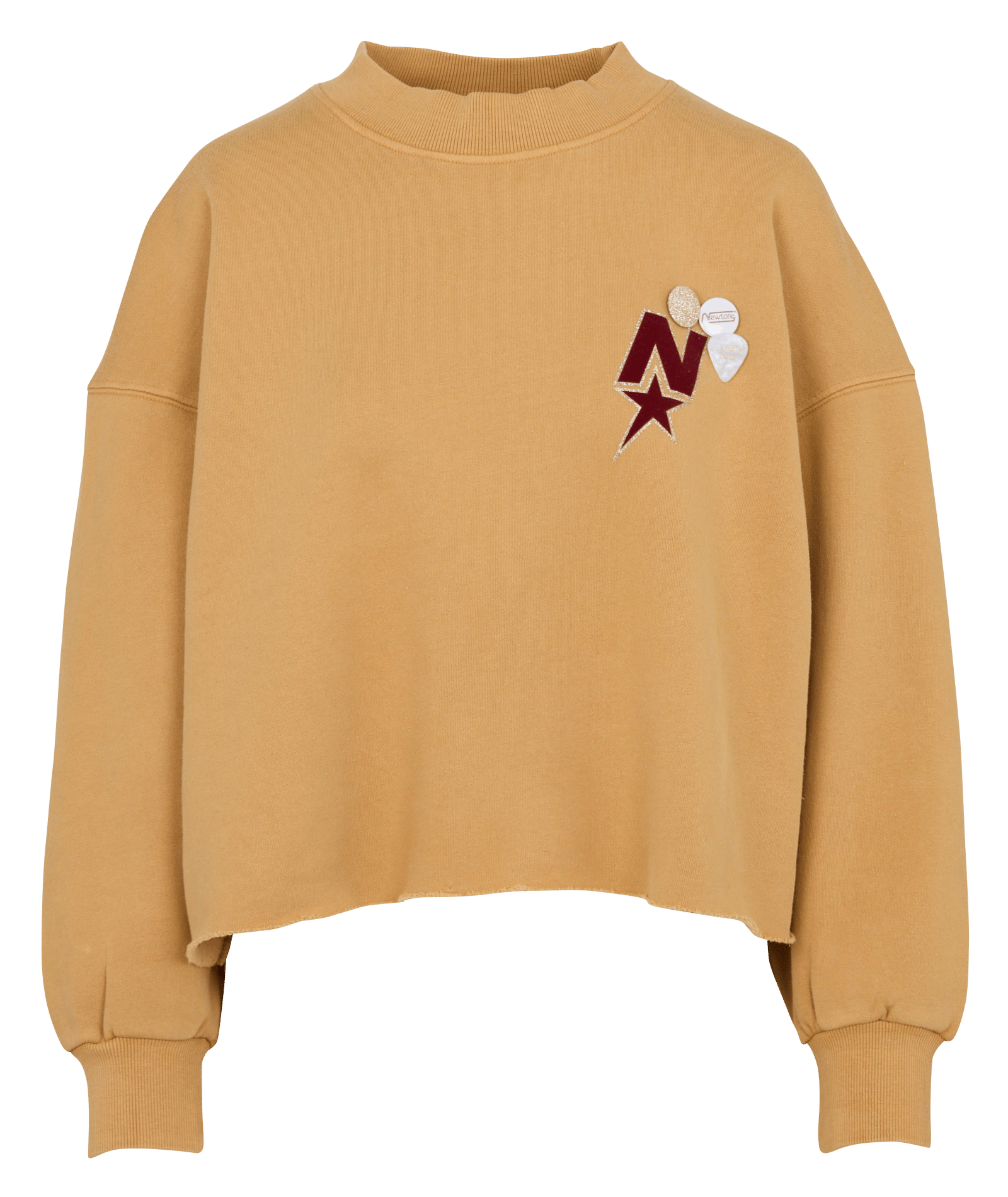 Sweat ample col rond sérigraphié en coton NEWTONE