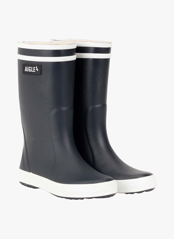Bottes De Pluie Lolly Pop 2 Marine Blanc Aigle Enfant Place