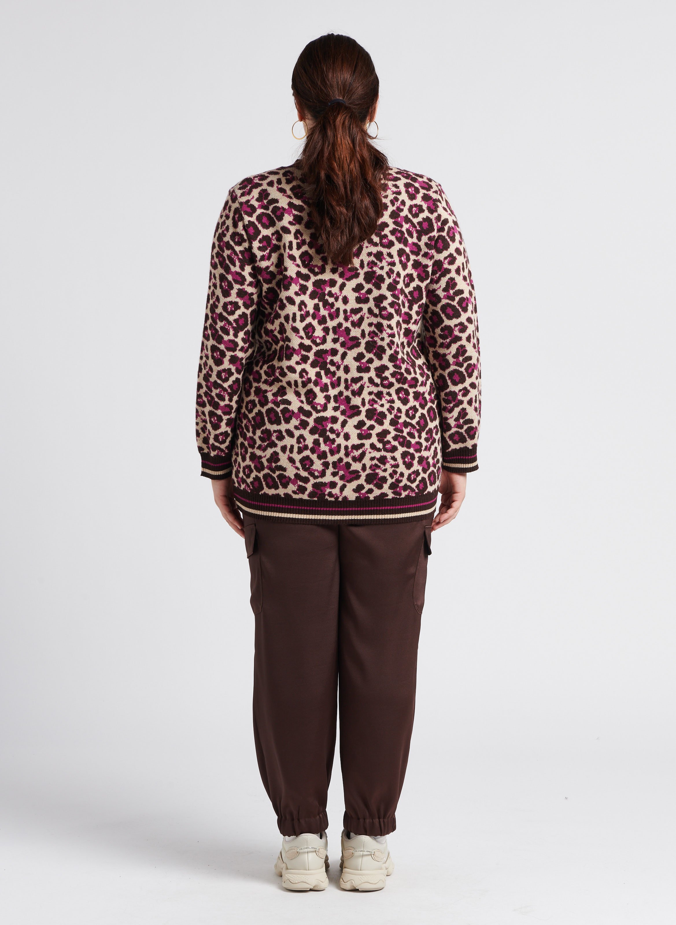 Pantalon treillis satiné  PERSONA by Marina Rinaldi Marron