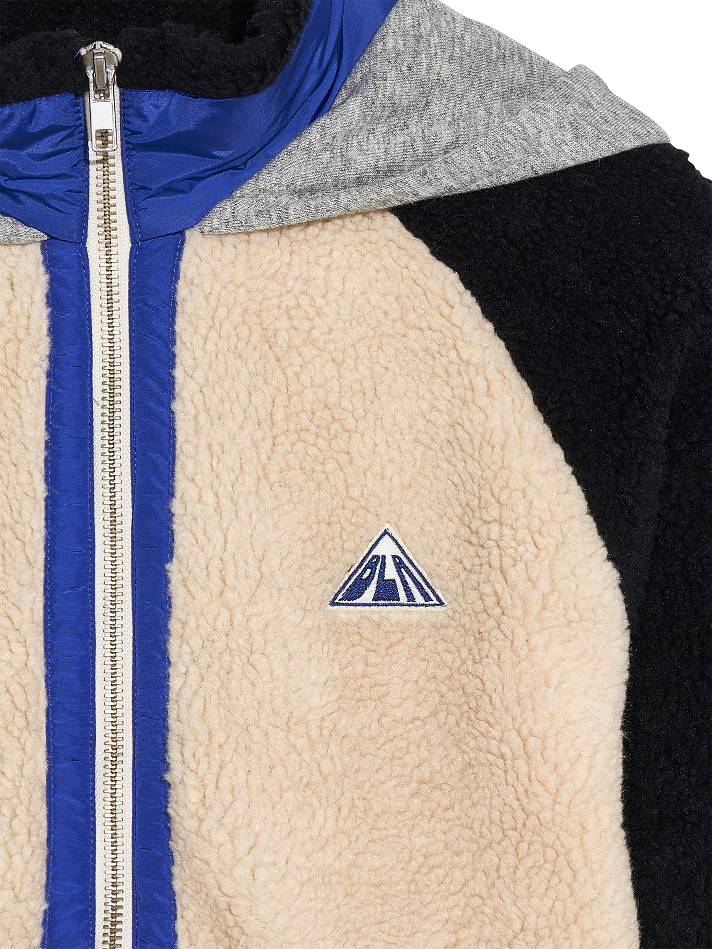 High-neck hooded Sherpa jacket BELLEROSE Brown