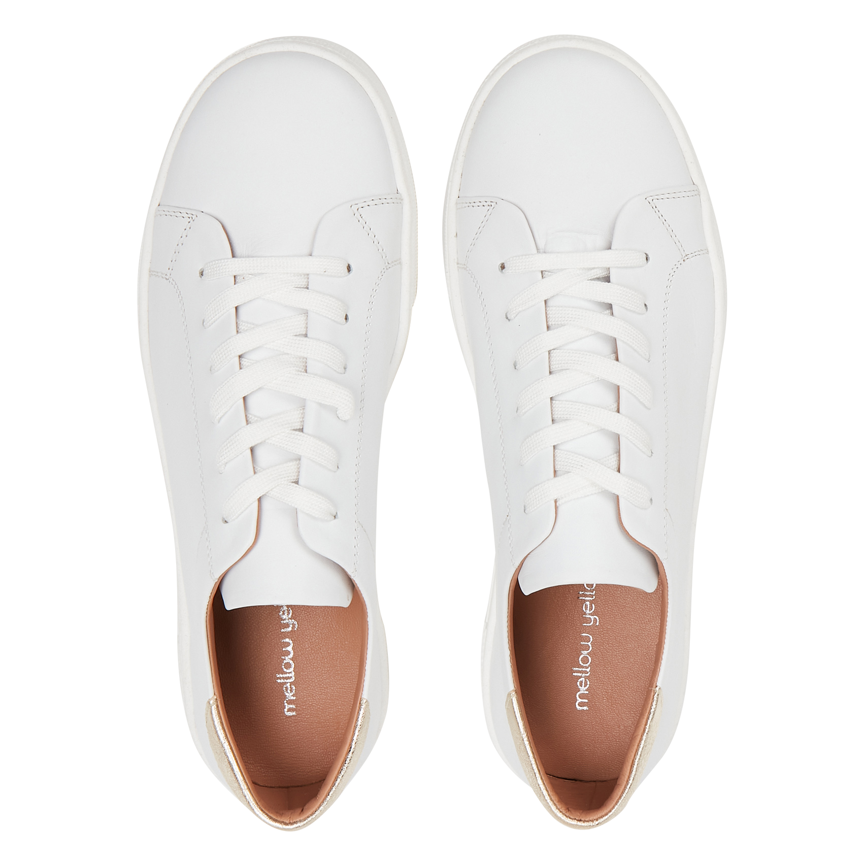 Baskets basses en cuir MELLOW YELLOW Blanc