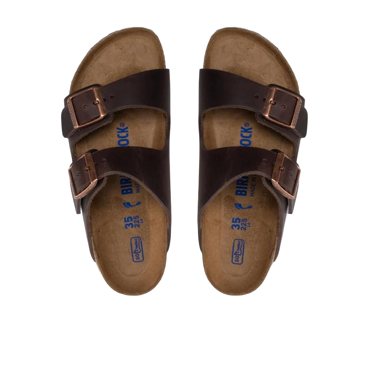 Faux leather sandals BIRKENSTOCK Brown