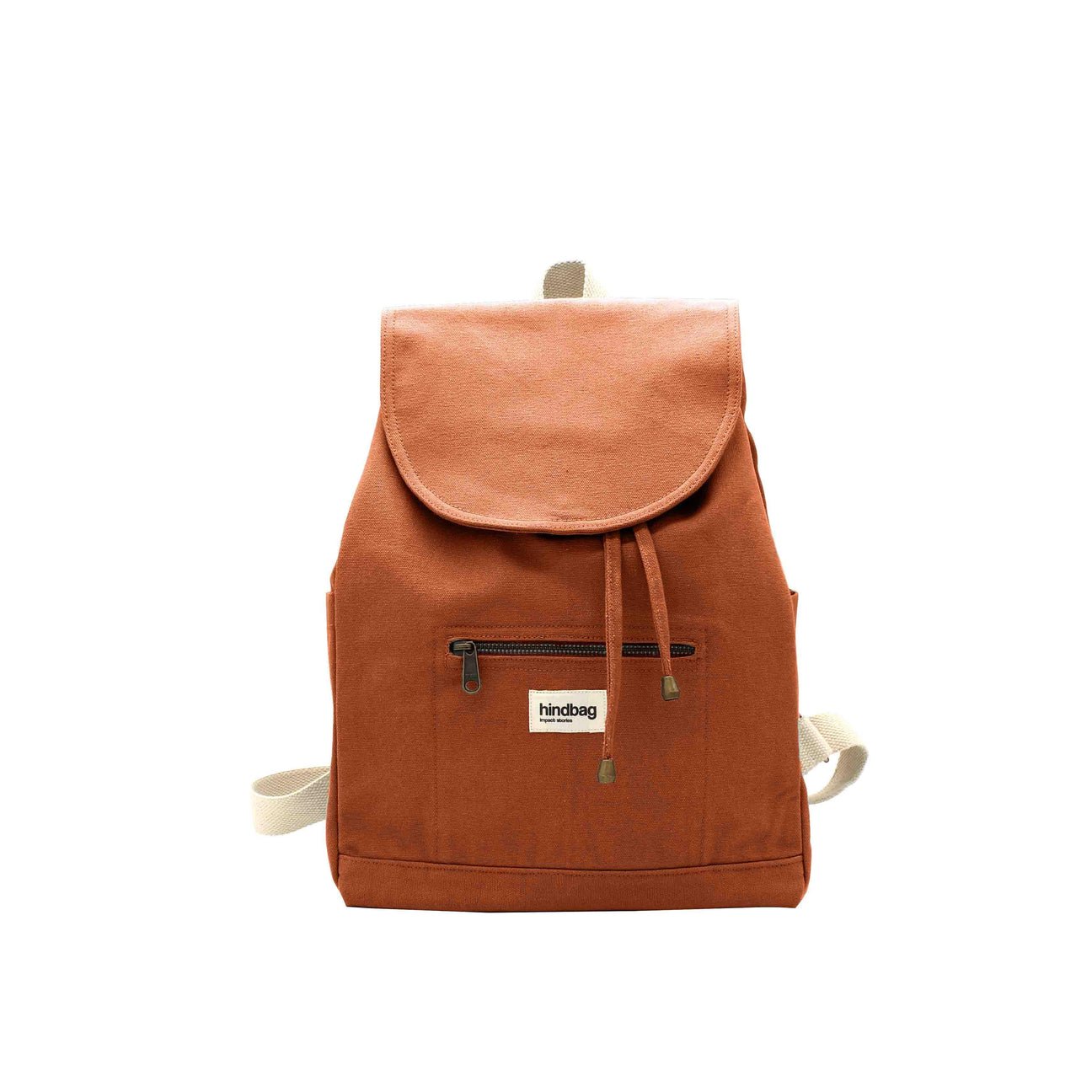 Cotton backpack ELIOT Sienne