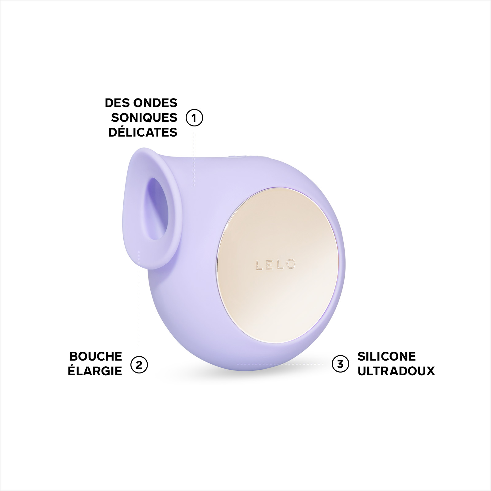 Sonic clitoral stimulator LELO Violet