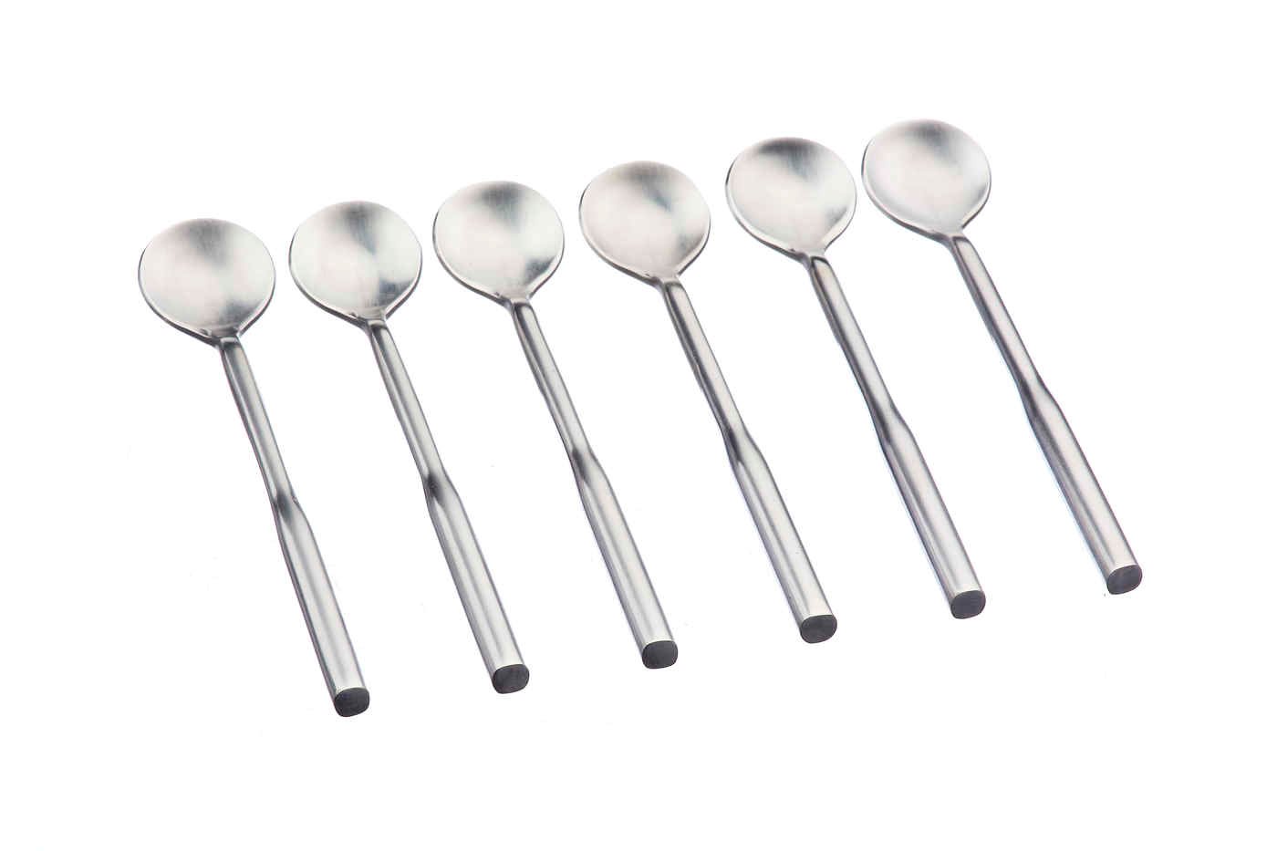 Set of 6 small spoons BJORN Red
