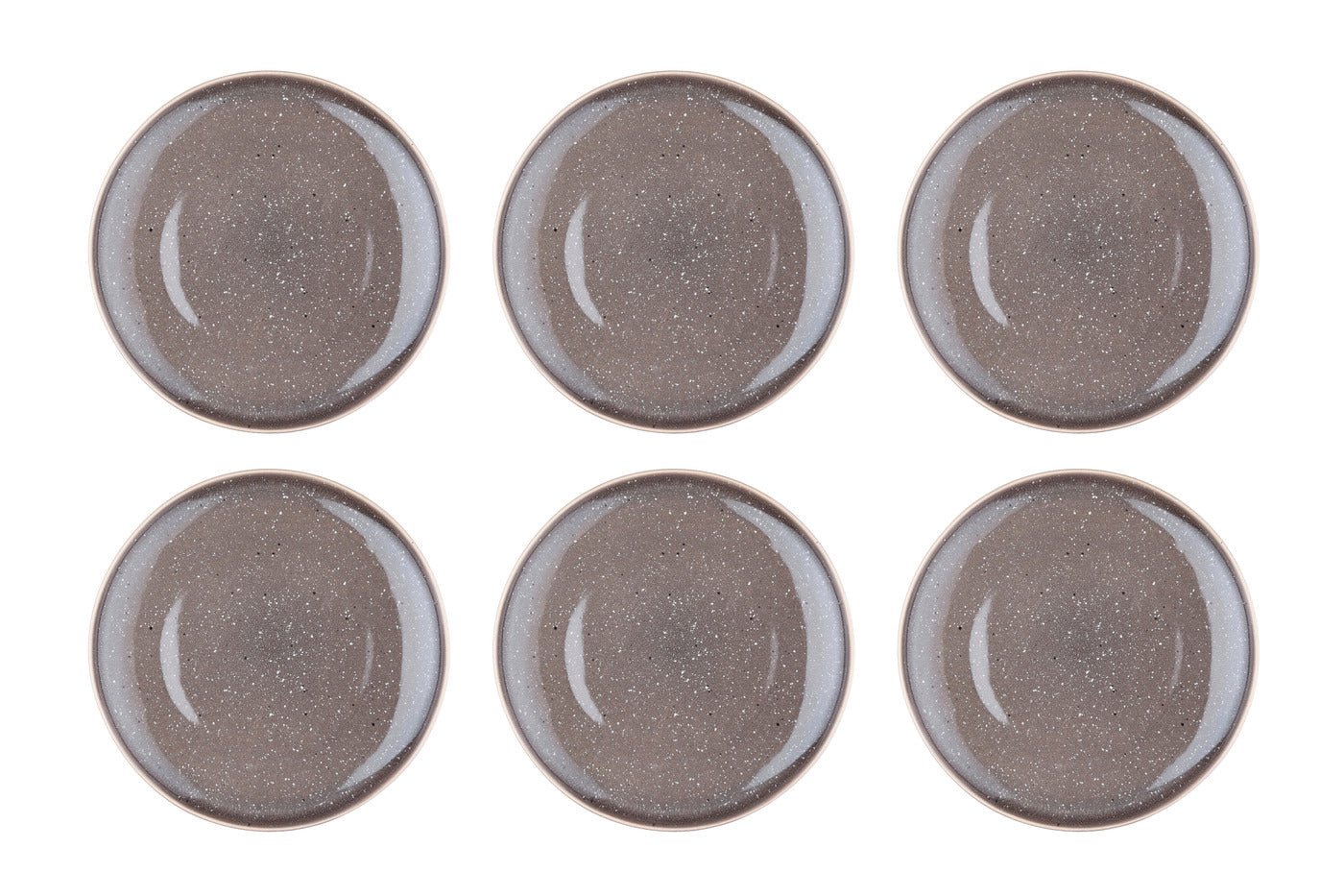 Stellar concrete gray ø27cm plate - 6 pieces BJORN Grey