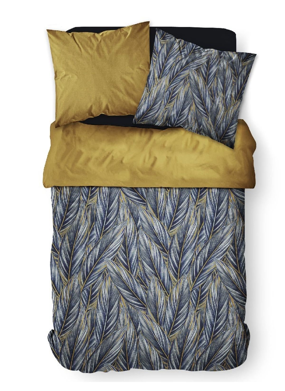 Floral printed cotton bedding set TODAY LINGE DE MAISON Blue