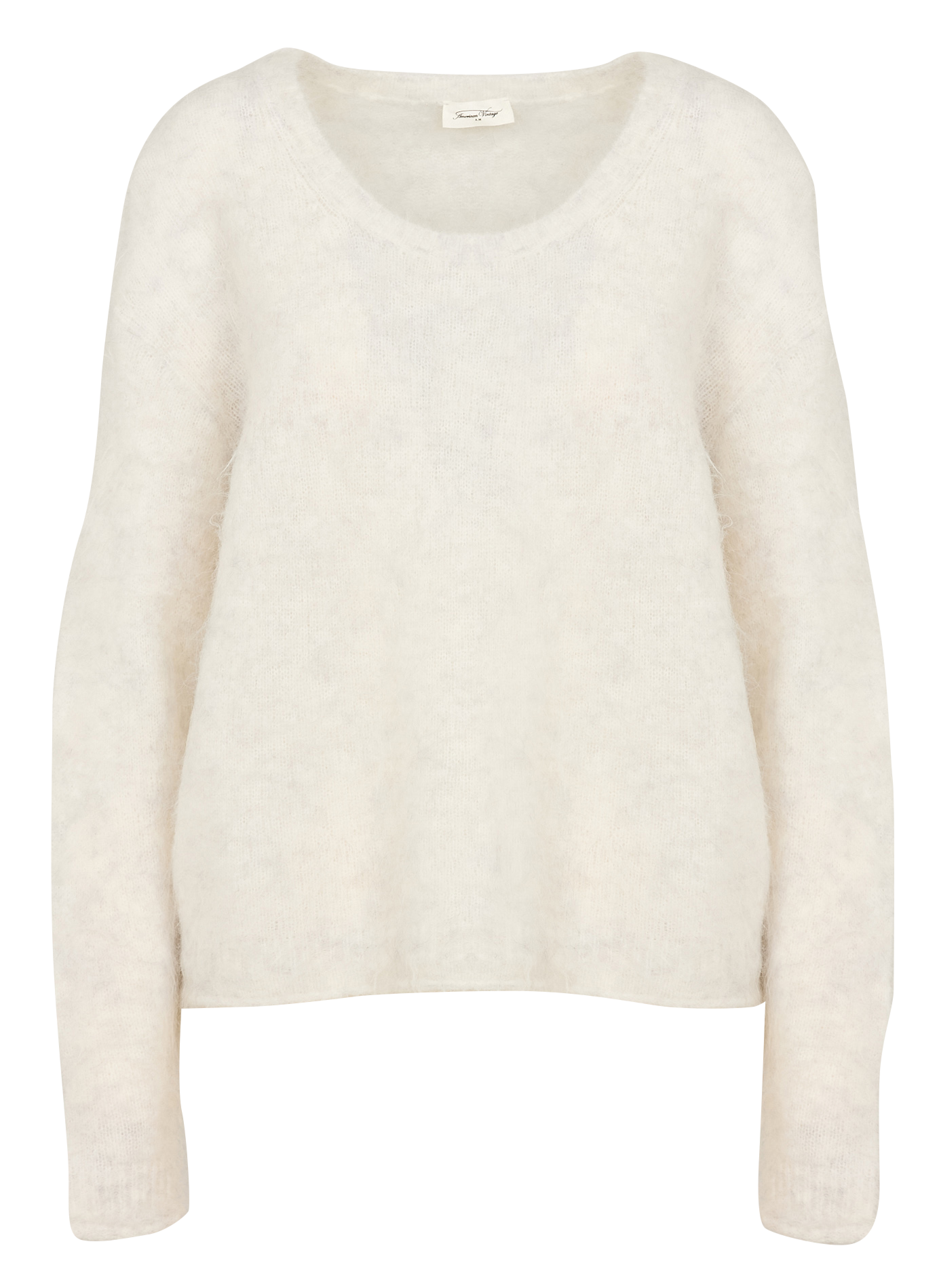 Oversized trui met V-hals AMERICAN VINTAGE Grijs