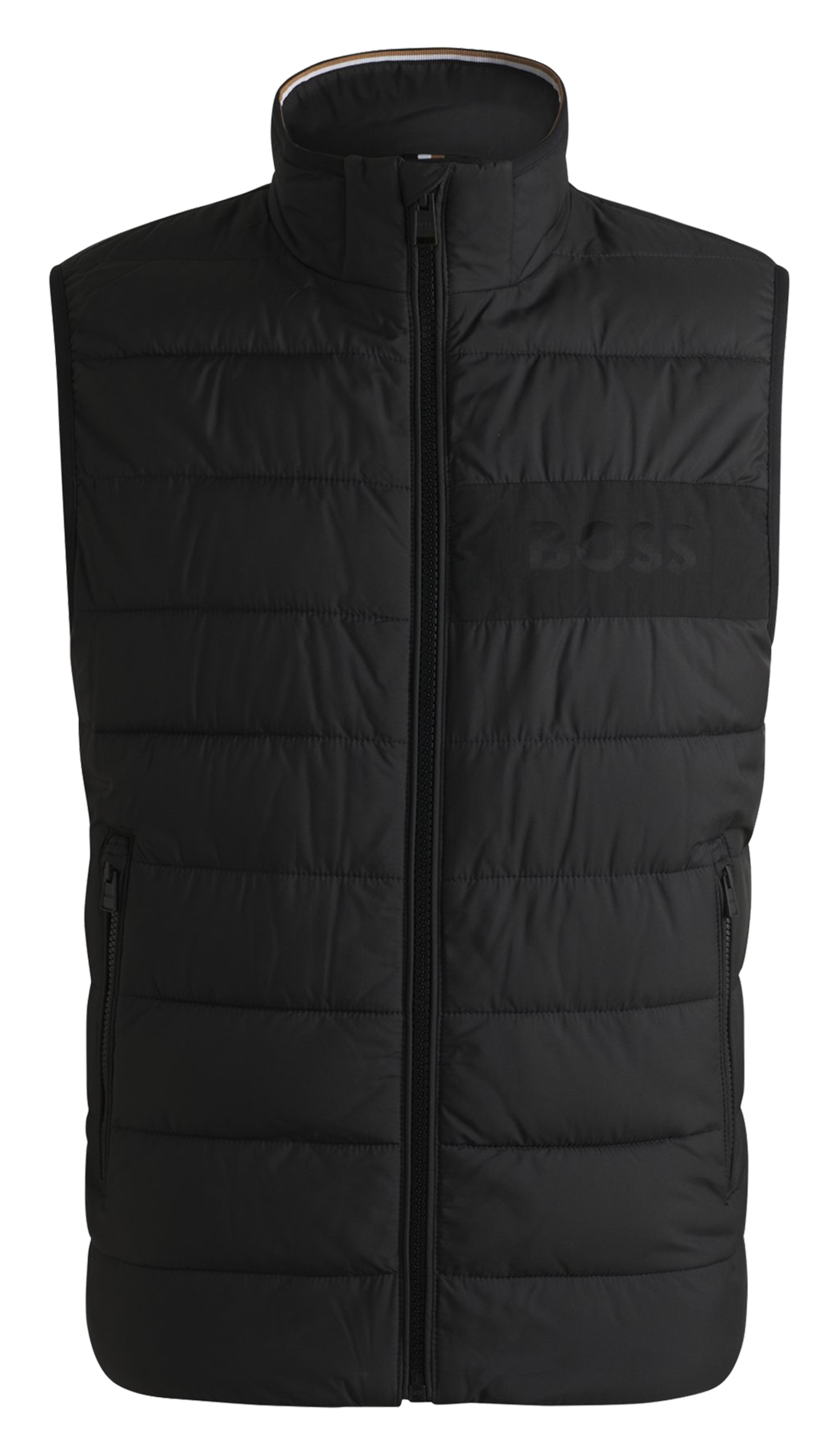 Straight sleeveless down jacket BOSS Black