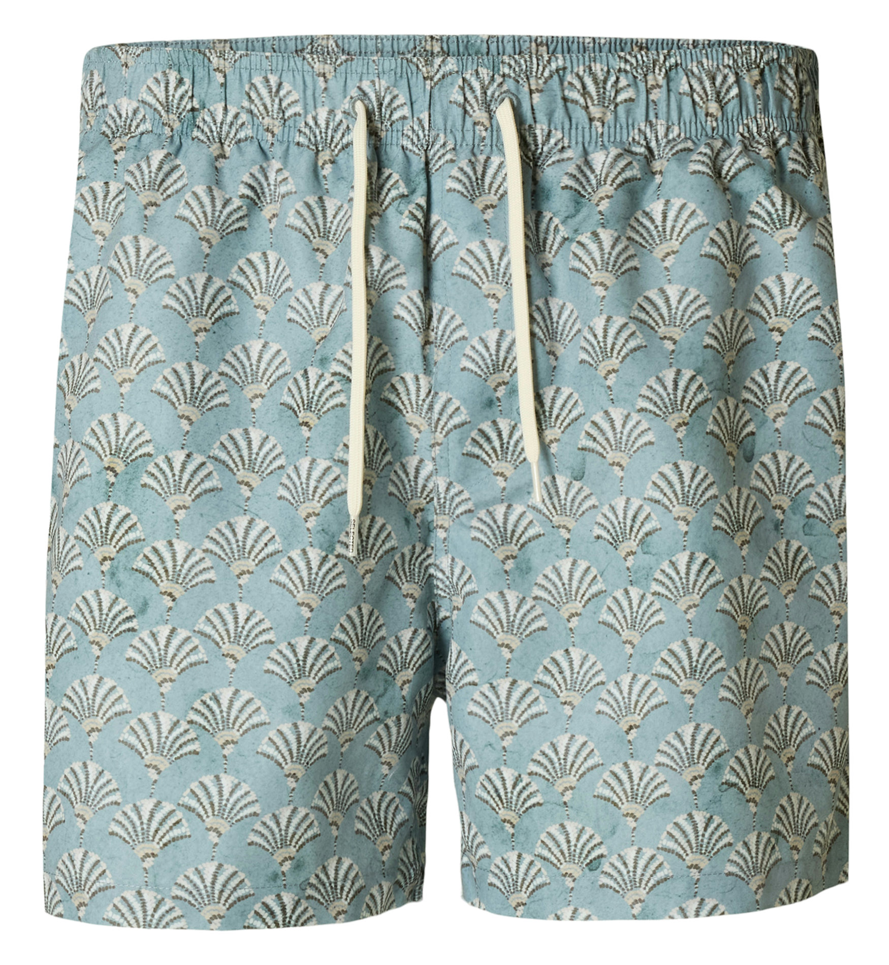 Short de bain imprimé SELECTED Vert