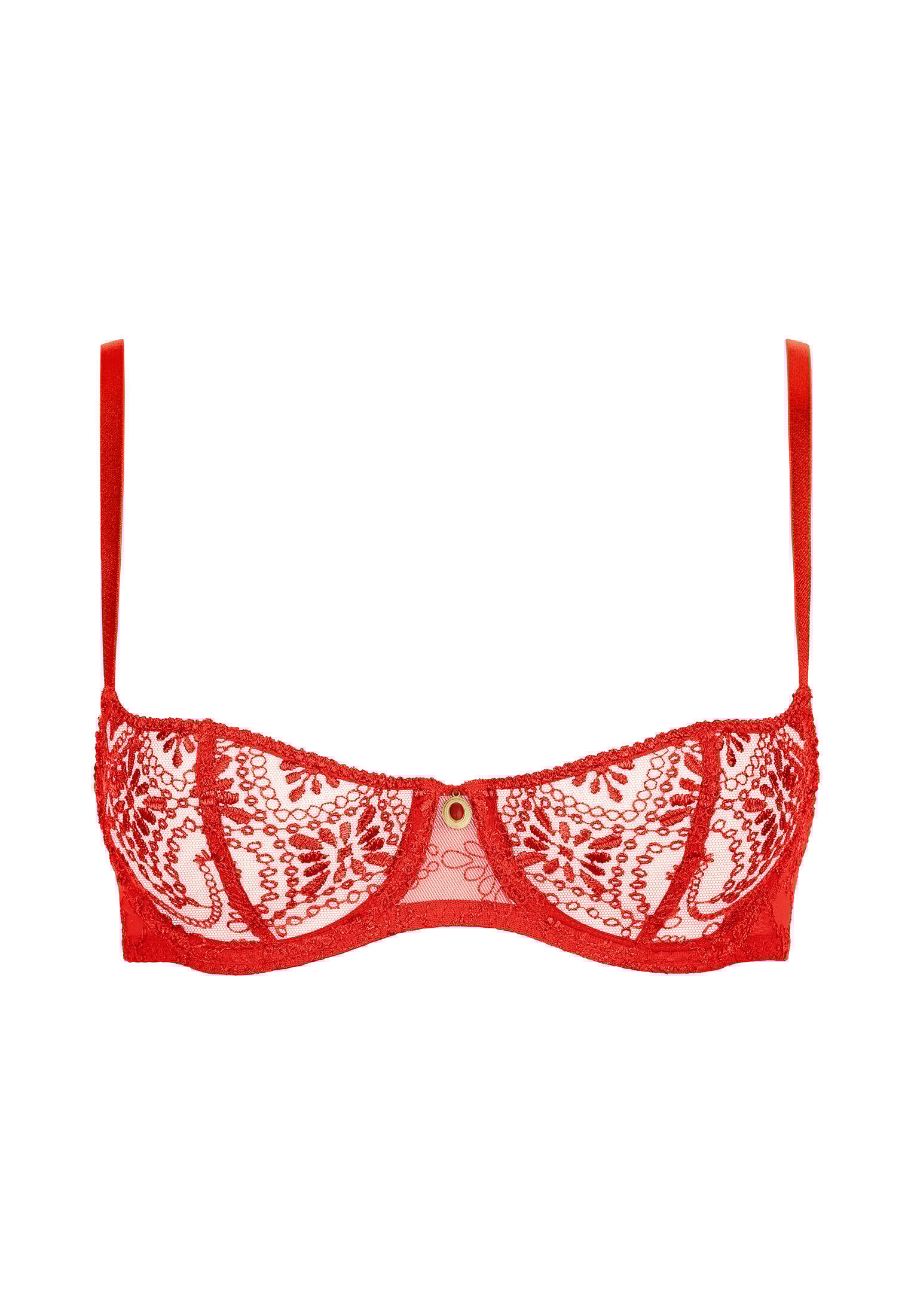 Underwired demi-cup bra AUBADE Red